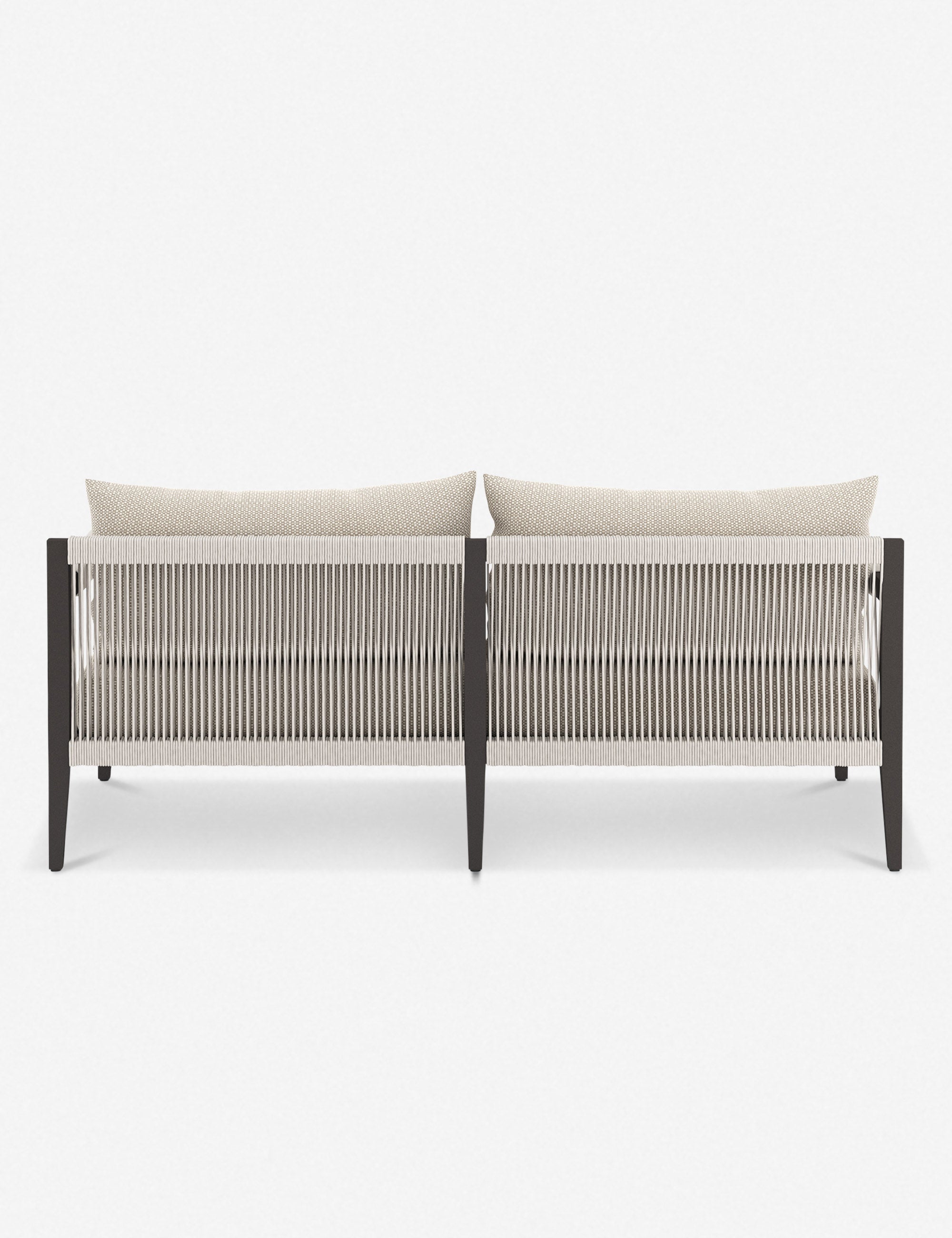 Cadenza Indoor Outdoor Metal Sofa - Durable Patio Furniture for Garden, Poolside & Backyard Relaxation