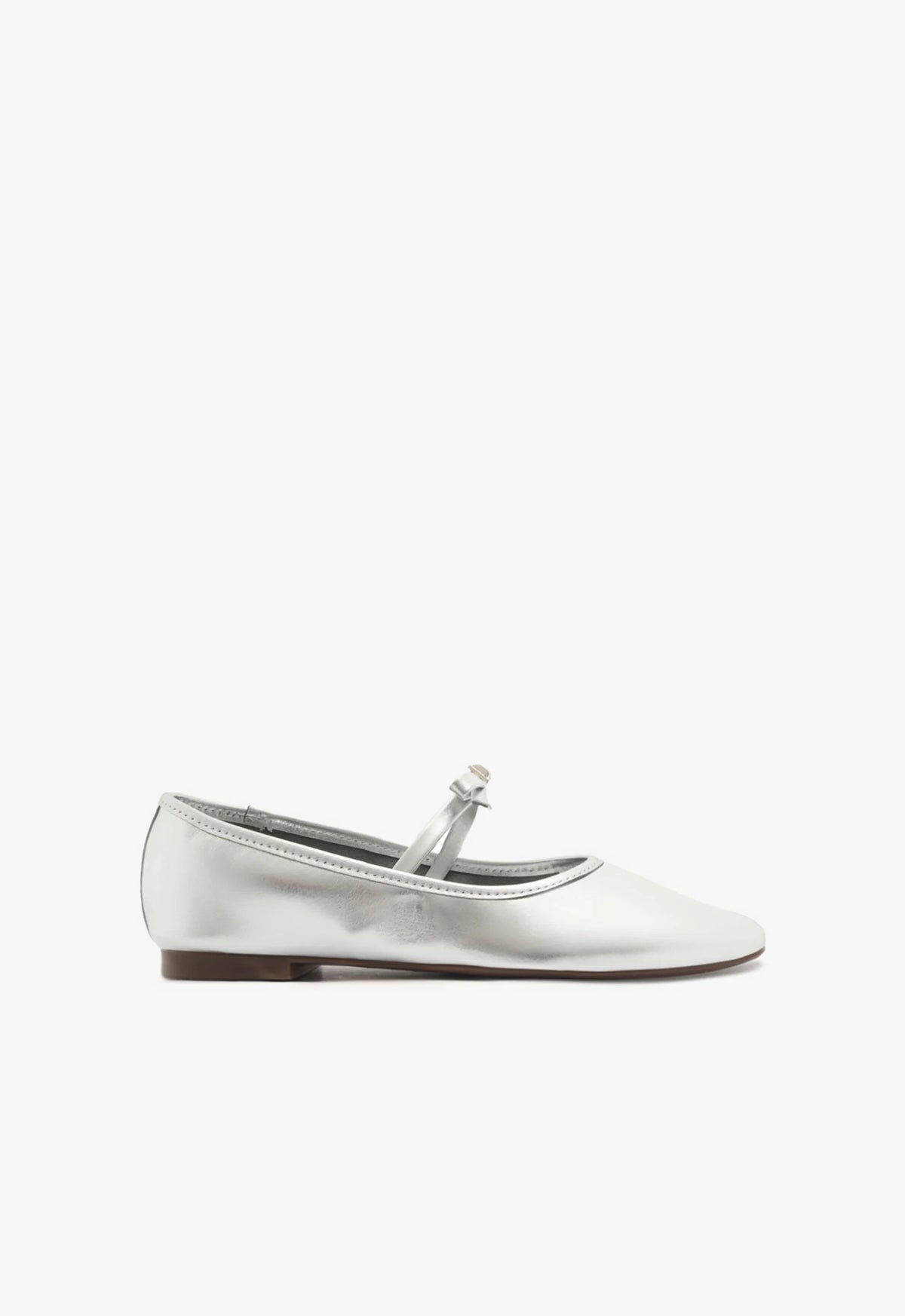 Nancy Women's Metallic Leather Ballet Flats - Comfortable & Stylish for Work, Casual Outings & Special Occasions