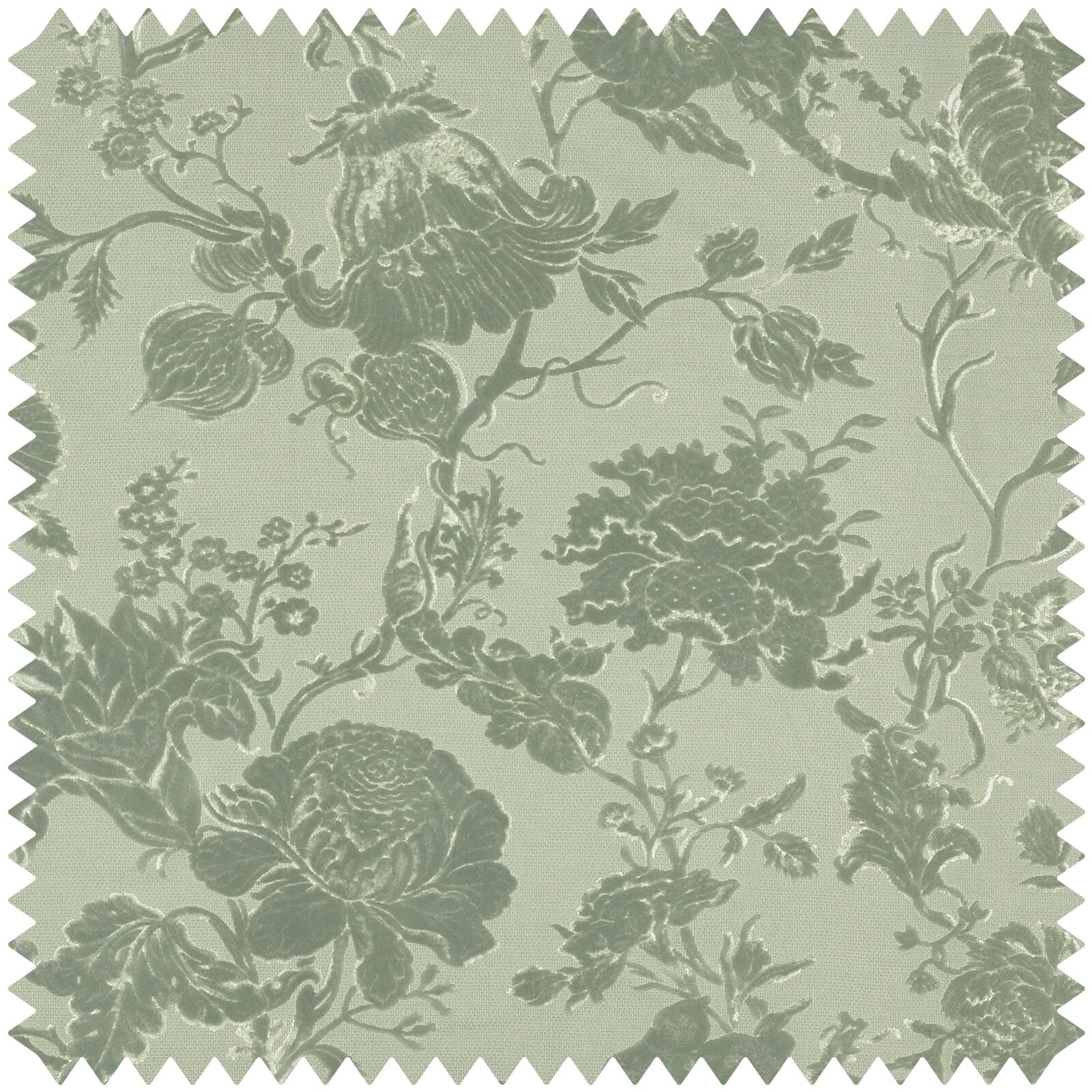 ARTEMIS Cut Velvet Eucalyptus Sample - Premium Fabric Swatch for Home Decor, Upholstery & DIY Projects | Perfect for Curtains, Pillows & Crafting