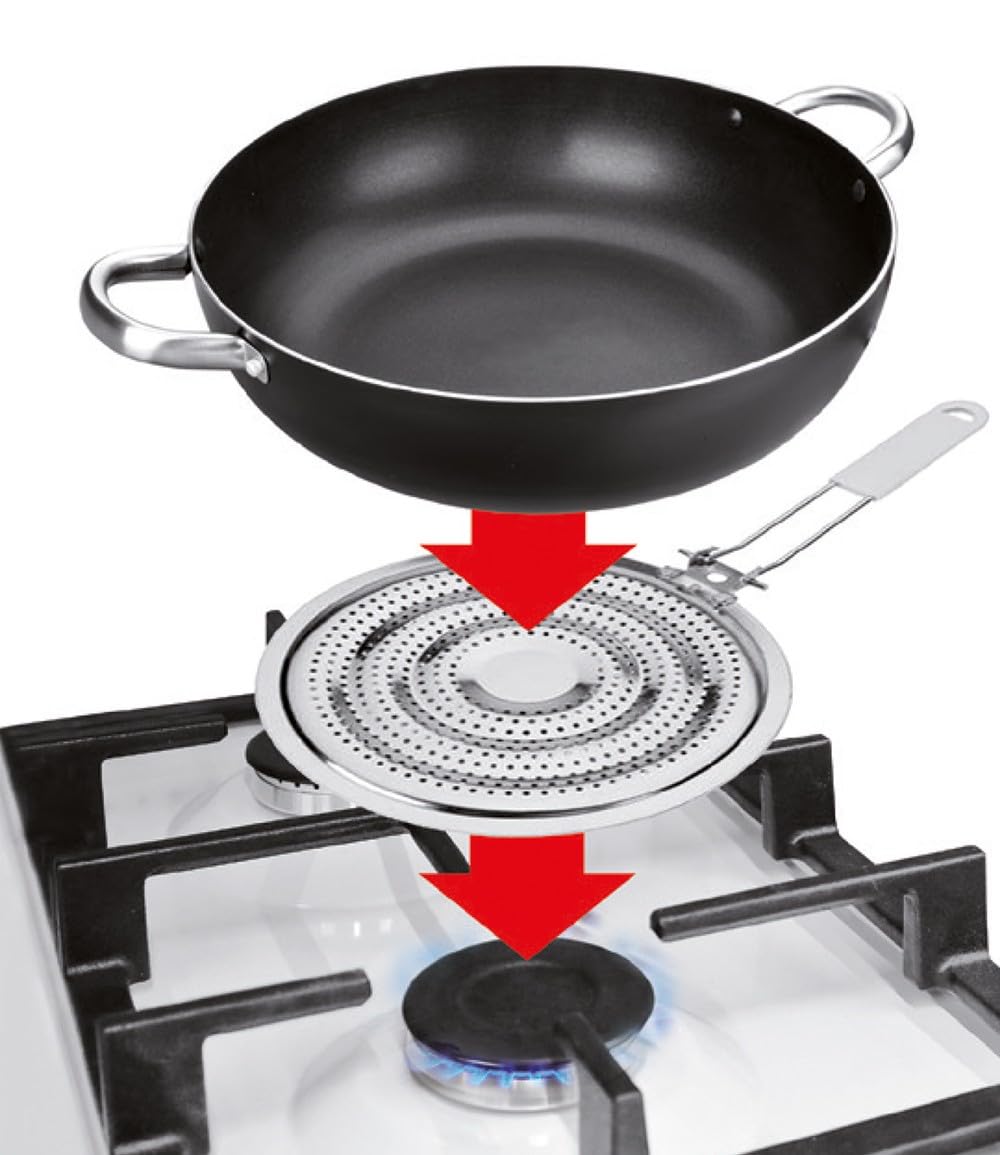 IBILI Gas Diffuser, Tin-Plated Steel, Specially Designed for Gas Stoves - Perfect for Even Heat Distribution in Cooking & Baking