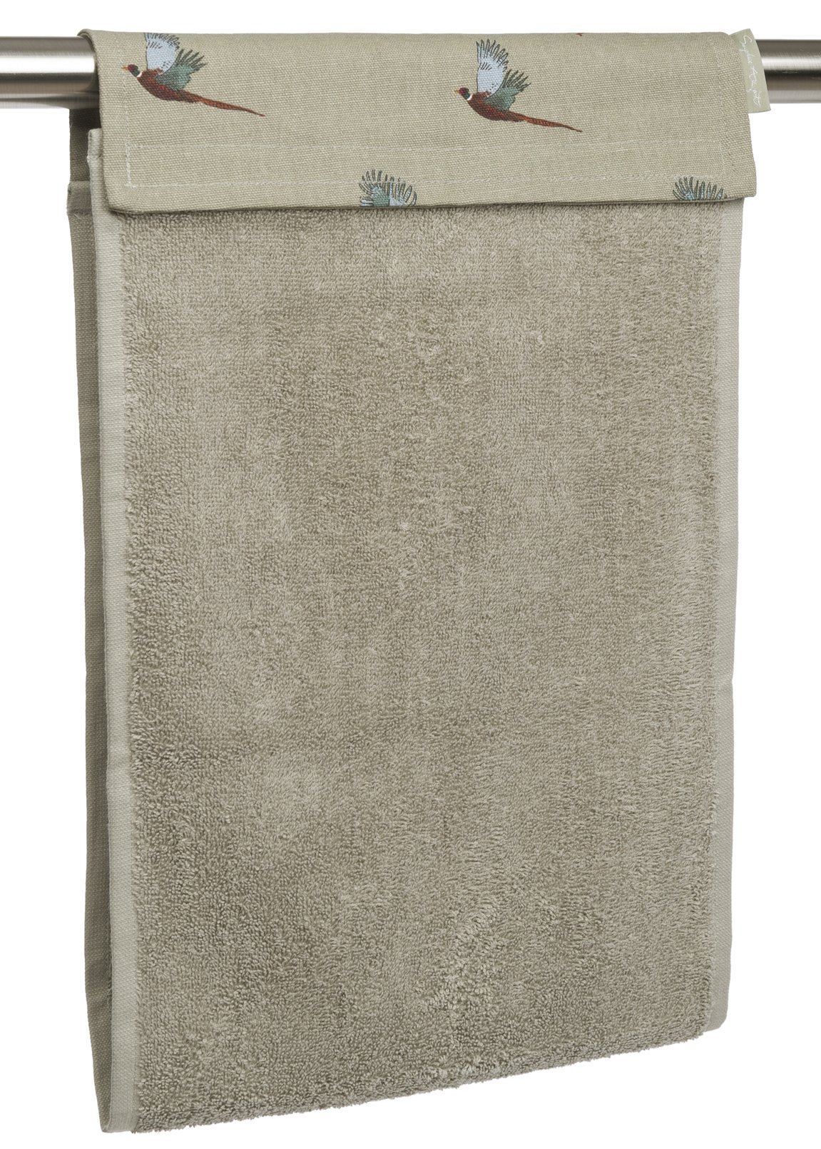 Premium Cotton Pheasant Hand Towel - Soft & Absorbent White Roller Towel for Kitchen, Bathroom & Guest Use