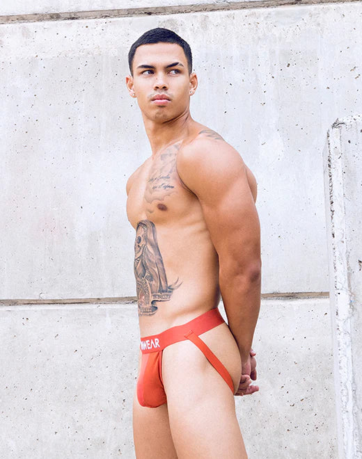 Supawear Vortex Jockstrap for Men - Breathable & Supportive Athletic Underwear in Cranberry Red - Perfect for Running, Gym & Sports Activities