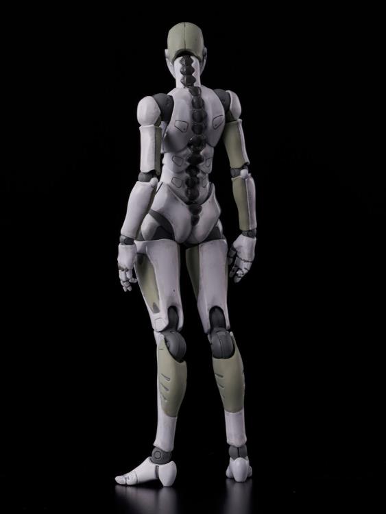 1000toys 1/12 TOA Heavy Industries Synthetic Human Female Action Figure - Green & White Collectible Model for Display, Photography & Anime Fans