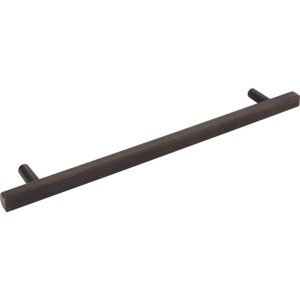 Jeffrey Alexander 12 Inch Brushed Oil Rubbed Bronze Square Cabinet Pull - Dominique Collection Appliance Handle for Kitchen Cabinets, Drawers & Furniture Hardware Upgrade