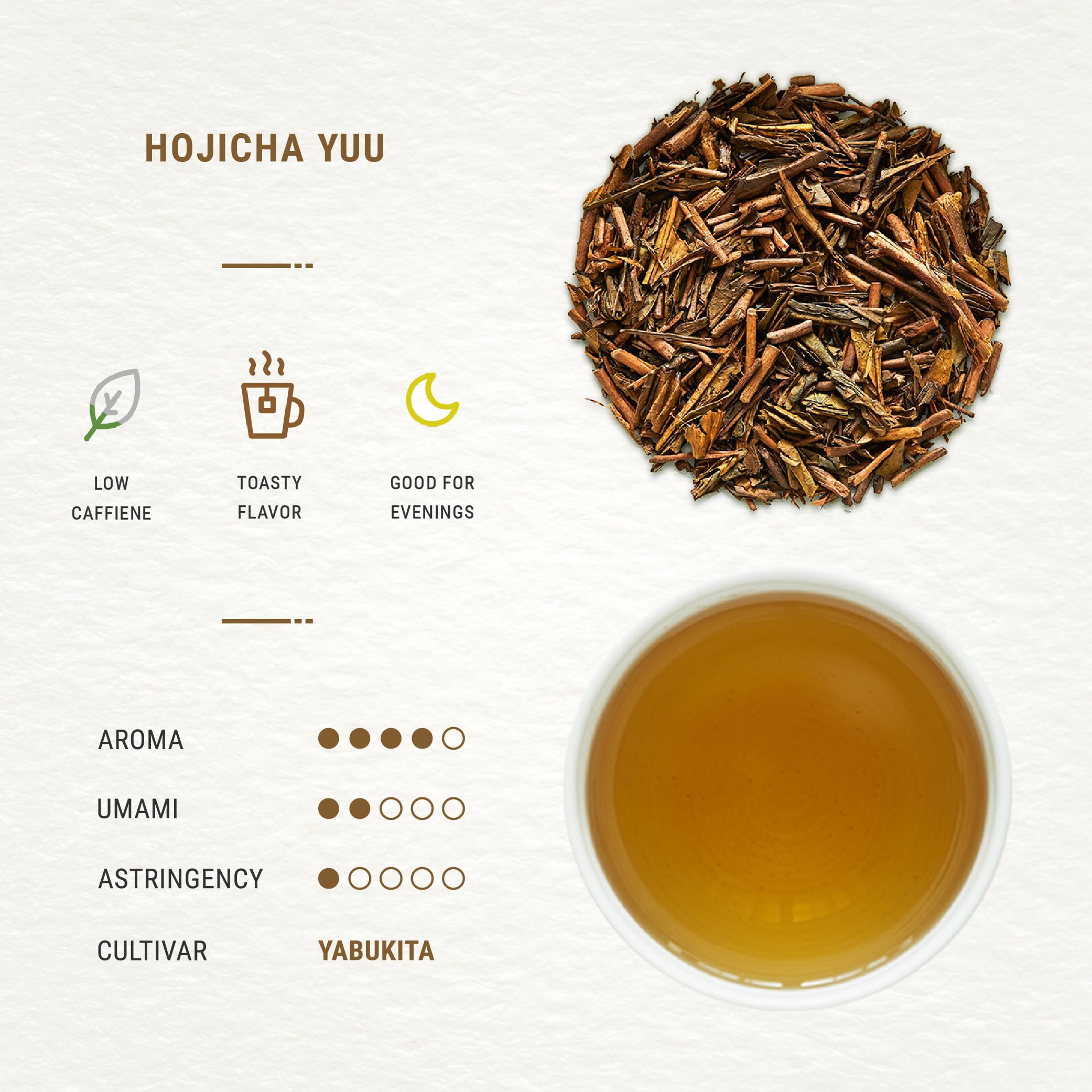 Organic Hojicha Japanese Roasted Green Tea - Premium Loose Leaf Tea from Shizuoka, Japan - 1.76oz/50g in Airtight Tin - Perfect for Relaxation, After Dinner or Cold Weather Warmth