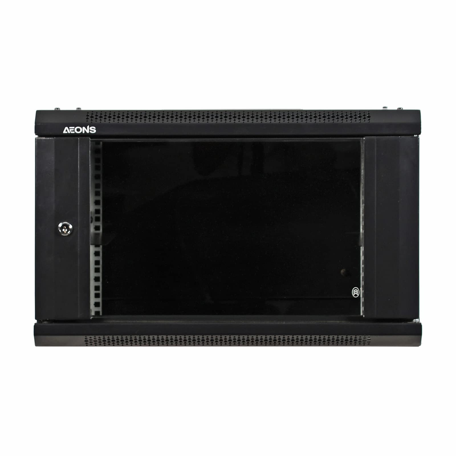 6U Professional Wall Mount Server Cabinet - 19-Inch Network Rack Enclosure with Low-Profile Design (Black) - Ideal for Data Centers, Server Rooms & Home Office Network Setup