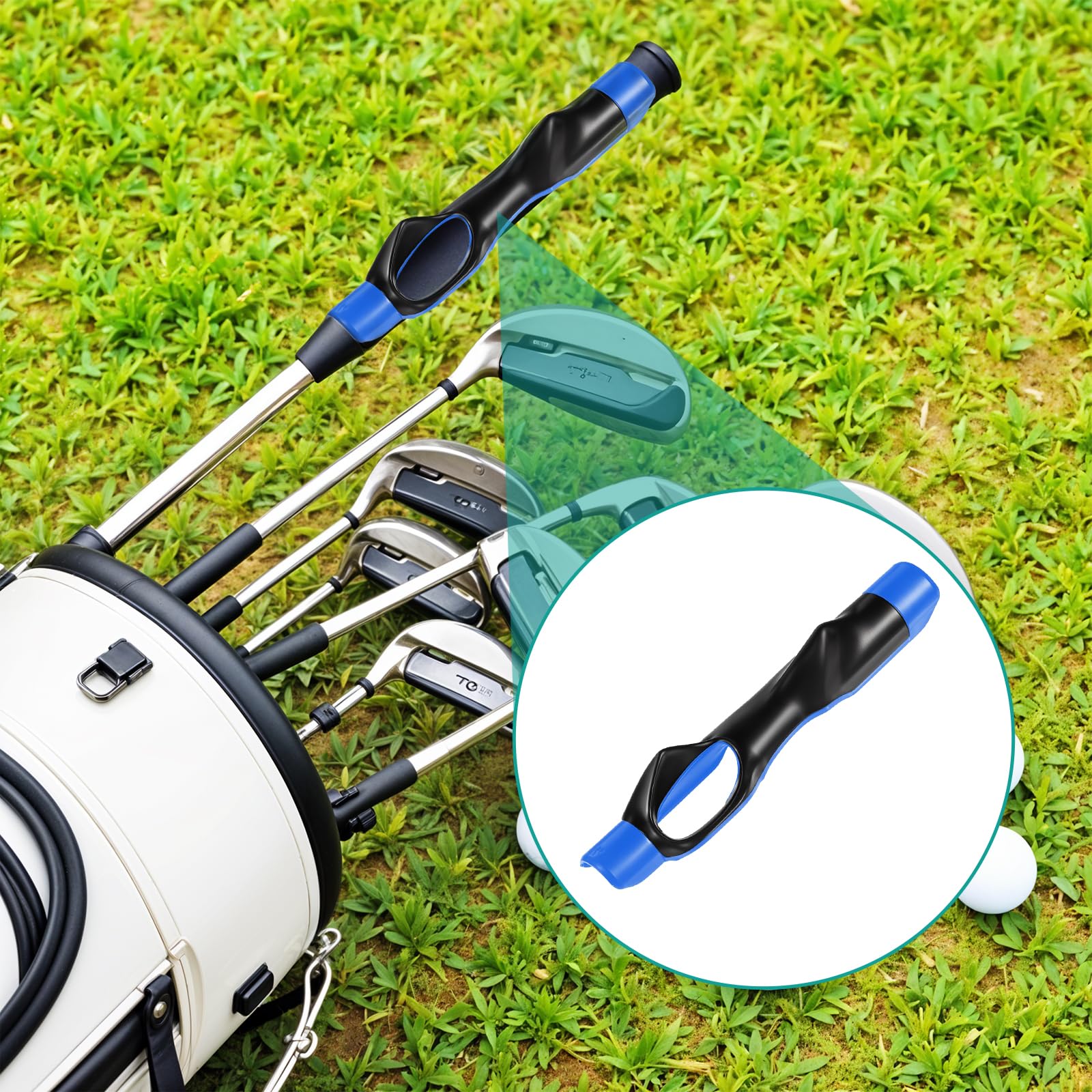 6in Golf Grip Trainer - Right Hand Golf Swing Training Aid for Beginners | Improve Hand Position & Swing Technique | Perfect for Driving Range & Home Practice