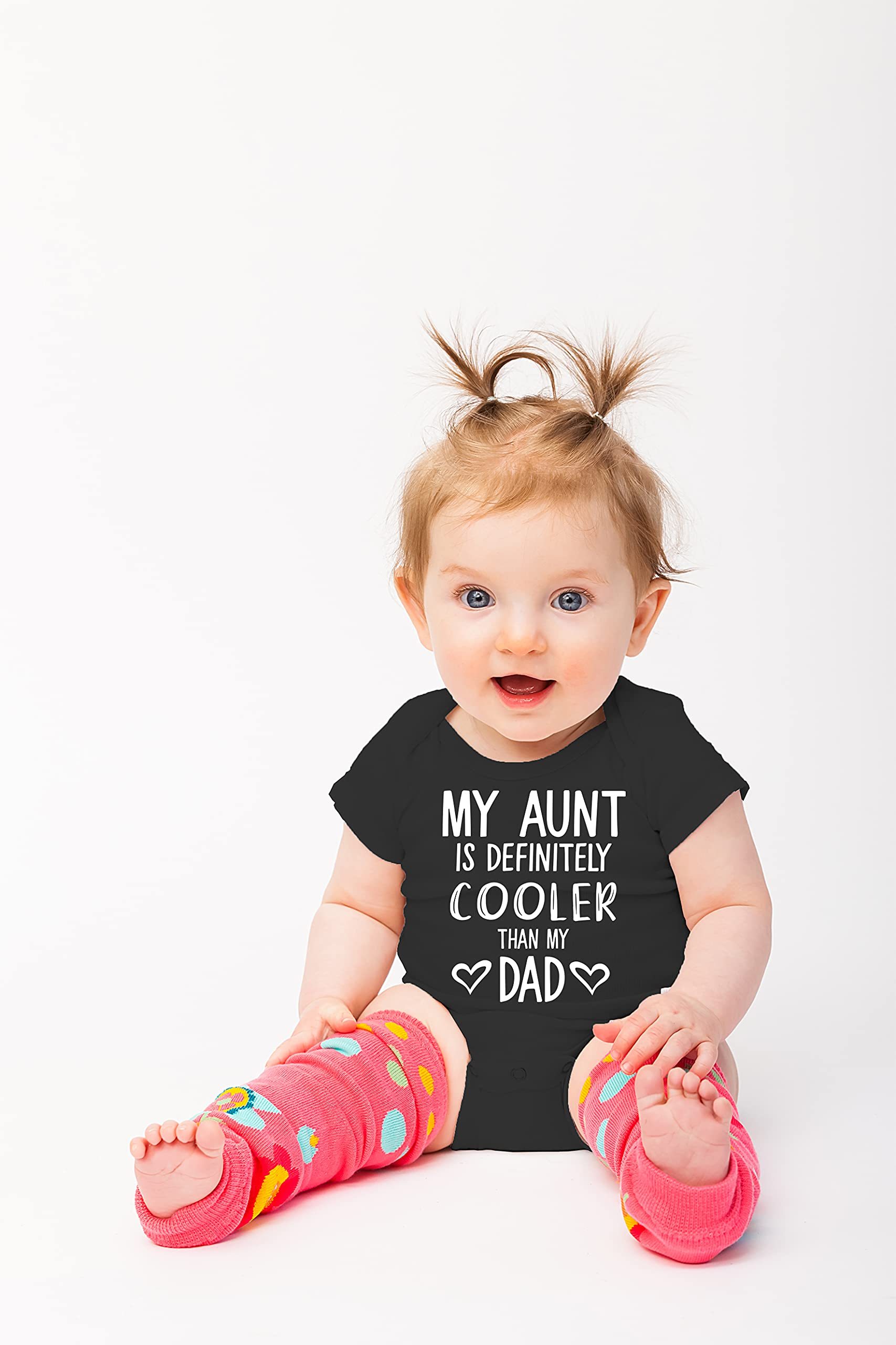 Funny Baby Bodysuit - My Aunt Is Cooler Than My Dad - Newborn Boy Clothes - Cute Infant Onesie for Playdates & Family Photos