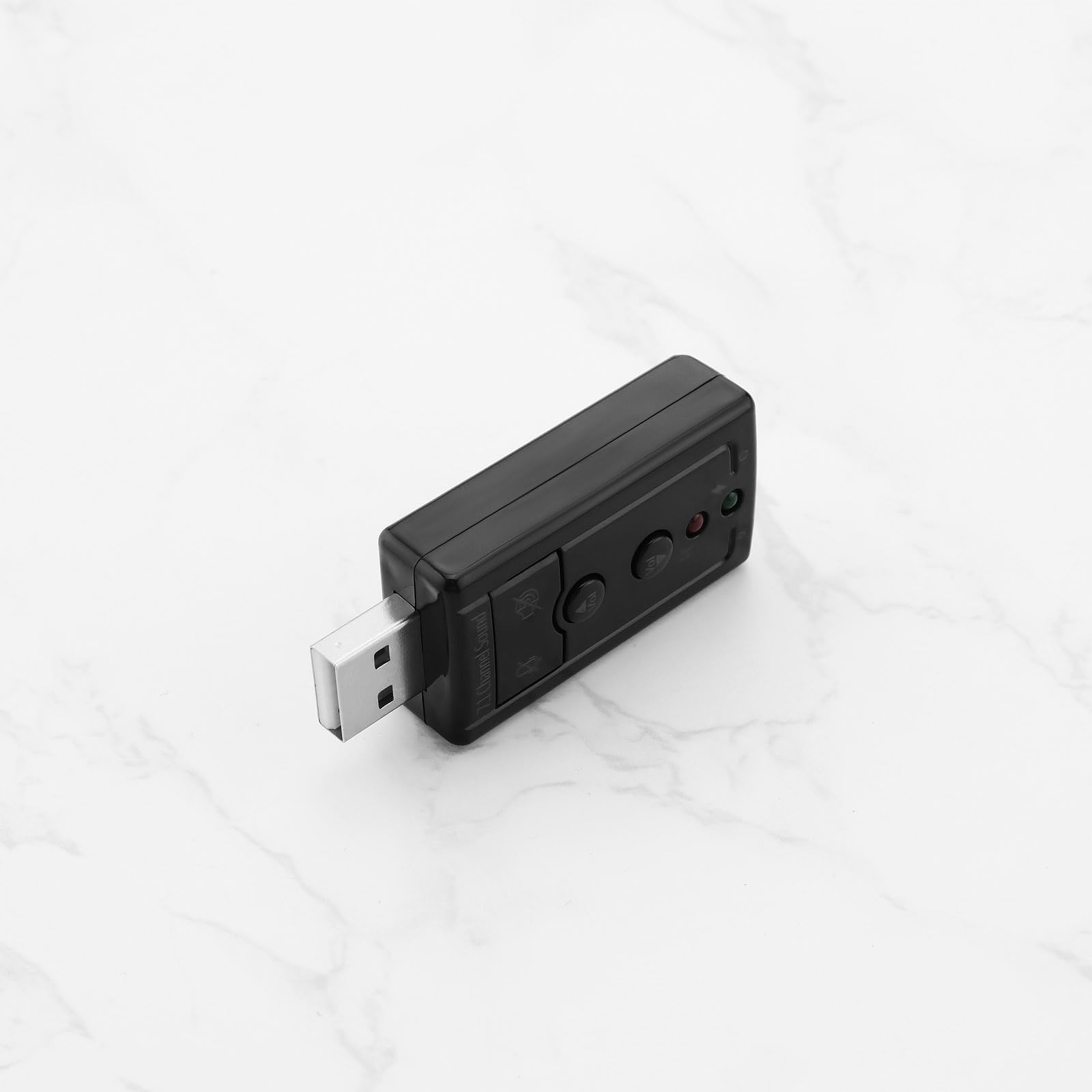 2-Pack USB 2.0 Virtual 7.1 Channel External Sound Card Adapter with 3.5mm Audio & Mic Jack for PC Laptop - Enhance Gaming, Streaming & Video Calls