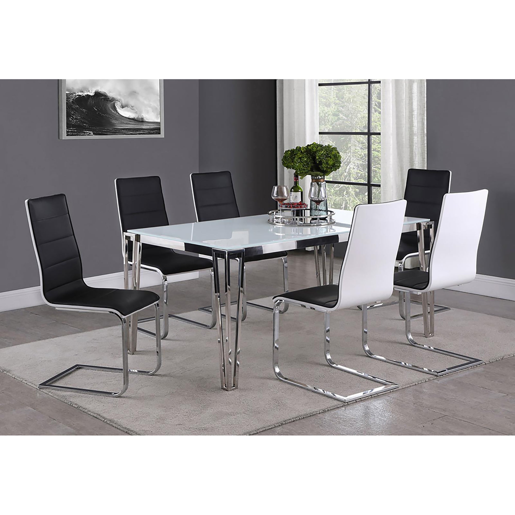 4 Pack Black Upholstered Dining Chairs - Modern Kitchen Chairs with Padded Seats - Comfortable Dining Room Chairs for Home, Restaurant, and Office Use