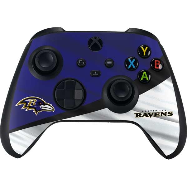 Officially Licensed NFL Baltimore Ravens Xbox Series X Bundle Gaming Skin Decal - Custom Protective Cover for Enhanced Gaming Experience