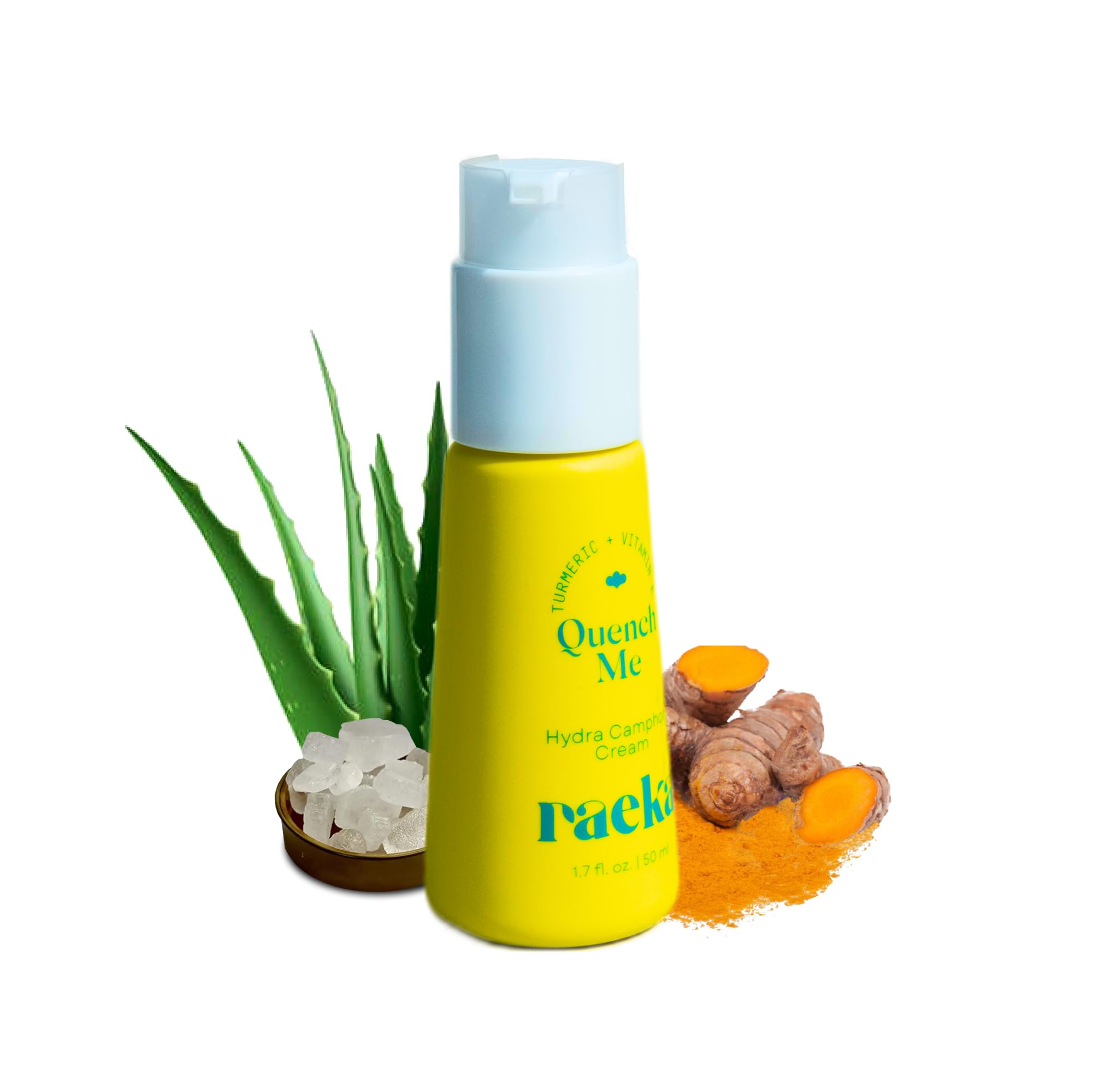 Turmeric & Aloe Vera Face Moisturizer - Vegan Collagen Cream for Youthful Skin, Reduces Dark Spots & Wrinkles, Camphor for Clear Complexion | Non-Greasy Formula for All Skin Types | 1.7 Fl Oz | Perfect for Daily Skincare Routine & Anti-Aging Care