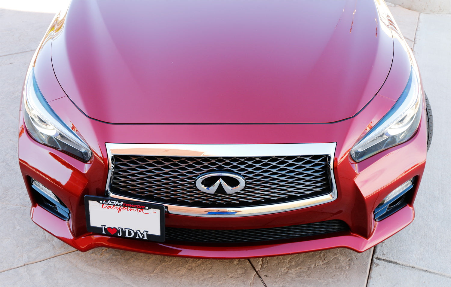 Heavy Duty Front Bumper Tow Hook License Plate Mounting Bracket for Nissan & Infiniti - Perfect for Off-Roading, Car Shows & State Compliance