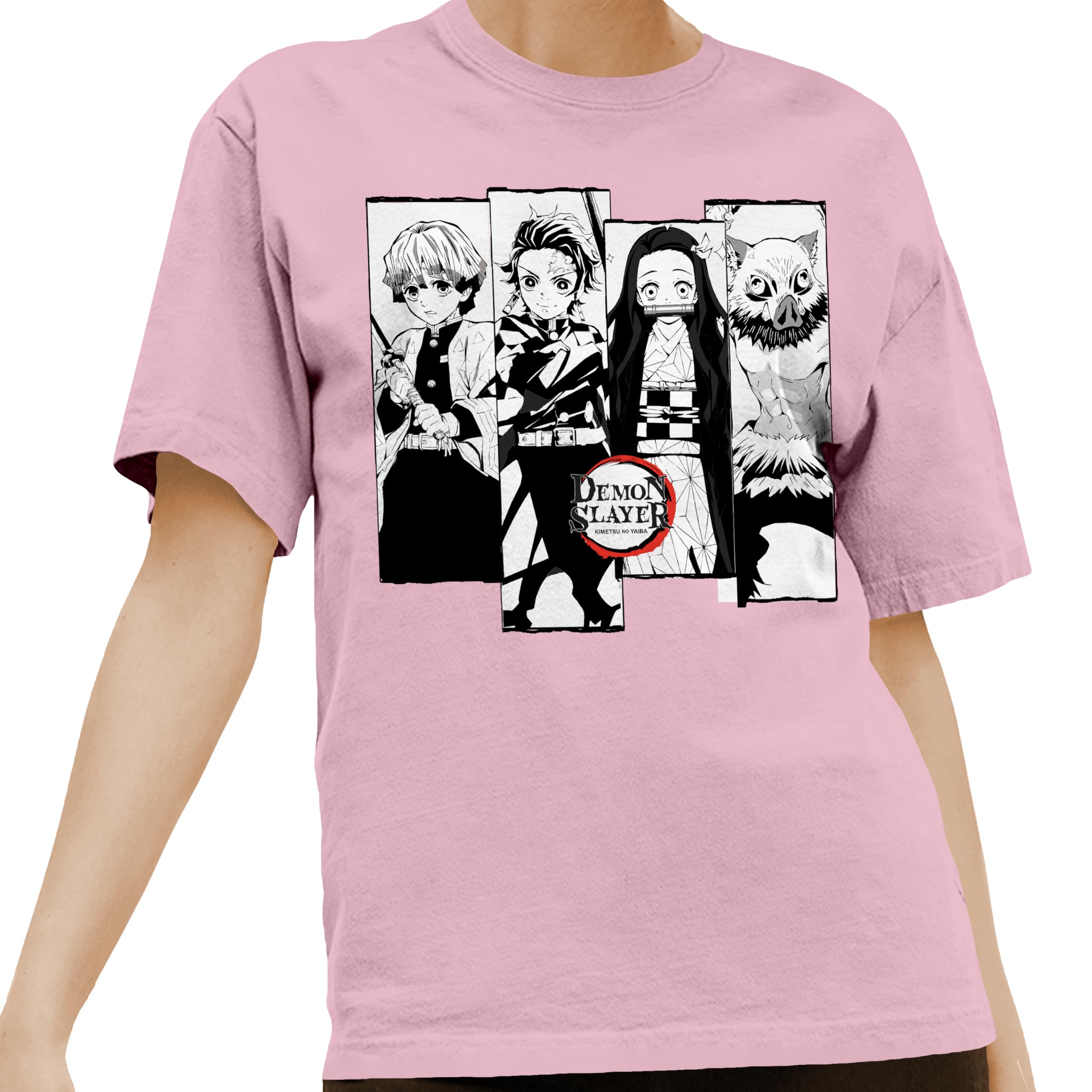 Demon Slayer Anime Manga Characters Graphic T-Shirt for Men & Women - Casual Short Sleeve Tee for Cosplay, Anime Conventions & Everyday Wear