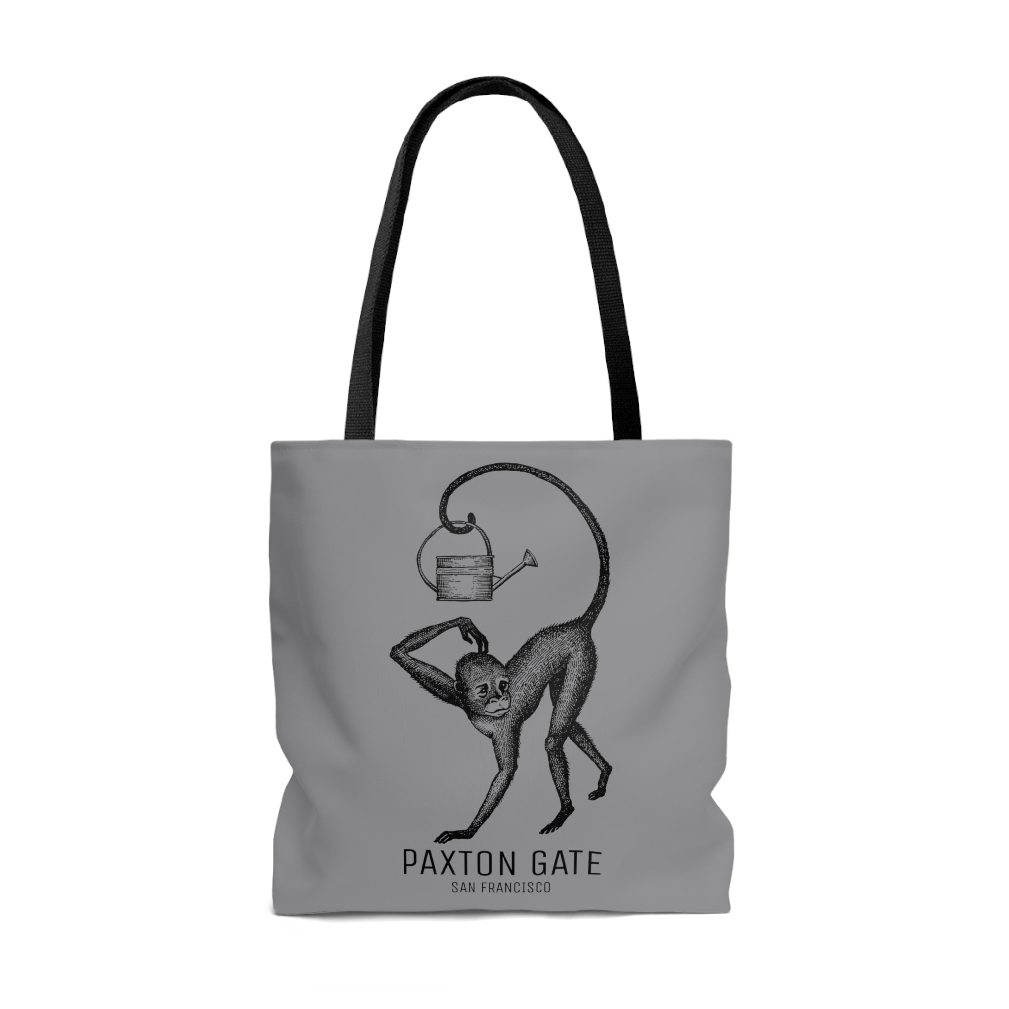 Stylish Gray Paxton Gate Monkey Print Tote Bag - Durable & Spacious for Shopping, Beach, Travel & Daily Use