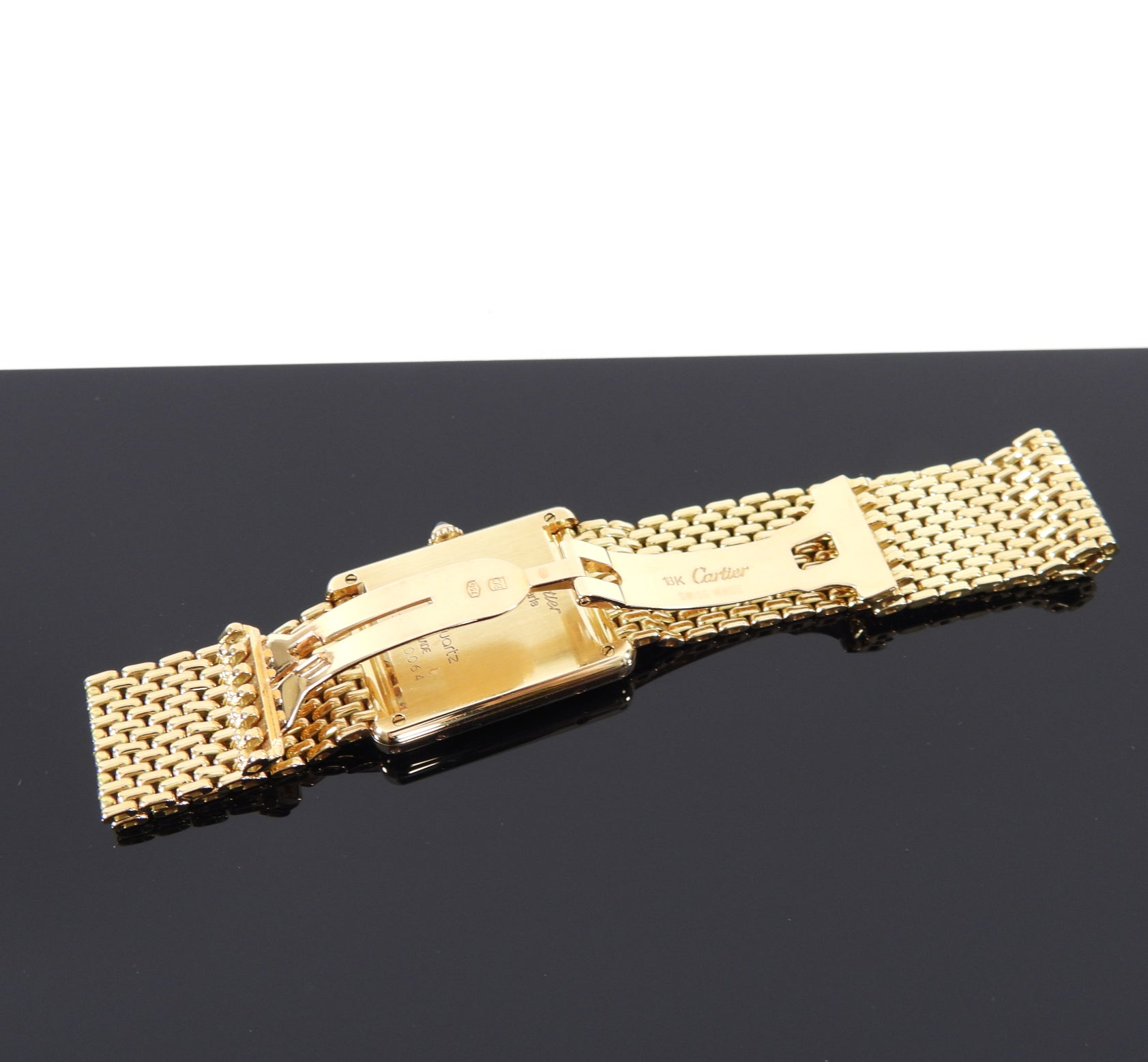 Cartier 18k Yellow Gold Tank Louis Grain de Riz Watch - Luxury Swiss Made Timepiece for Men & Women - Perfect for Business Meetings, Formal Events & Special Occasions