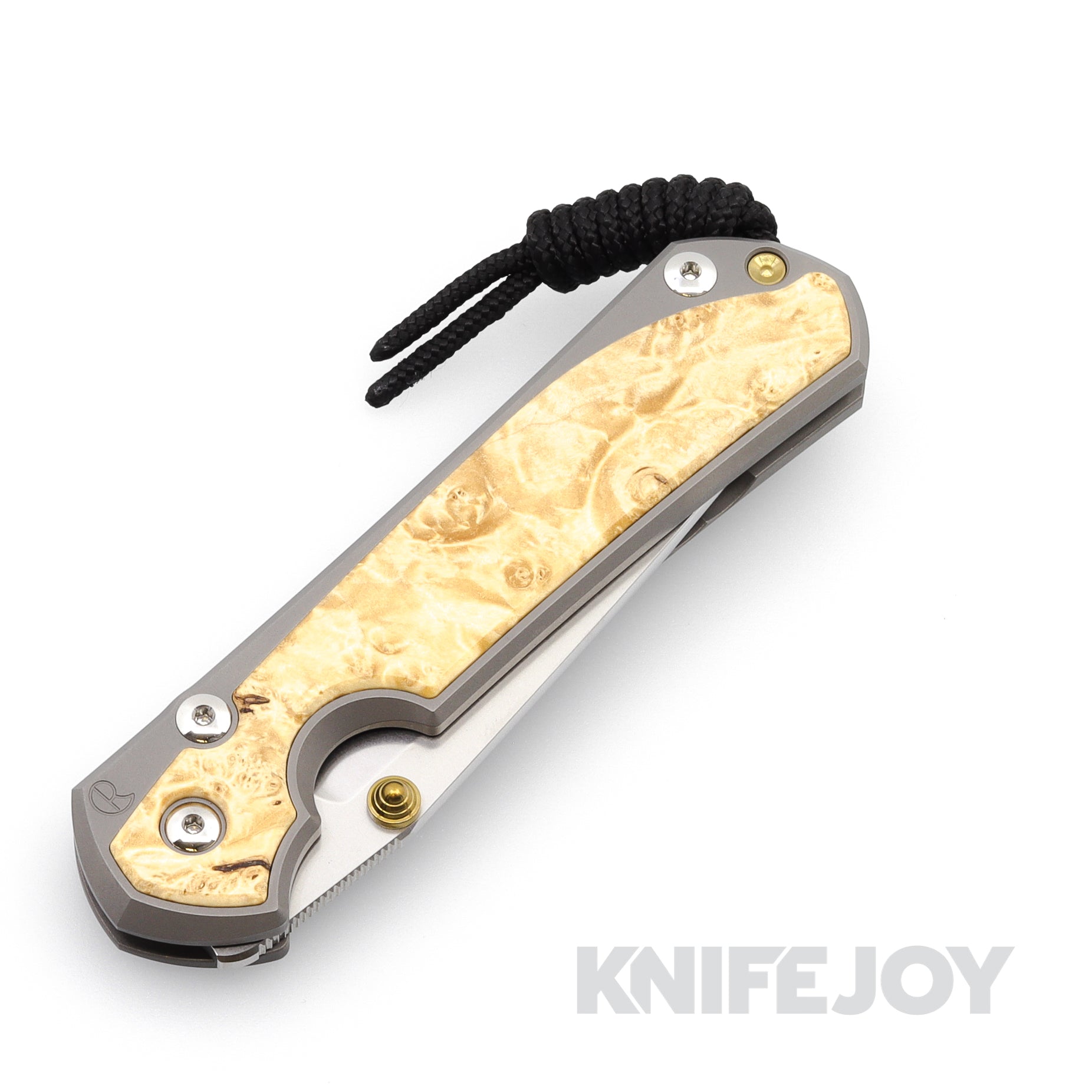Chris Reeve Knives Large Sebenza 31 Tanto Folding Knife - Magnacut Steel Blade with Box Elder Wood Inlays - Matte Handle Finish - Perfect for EDC, Outdoor Adventures & Collectors