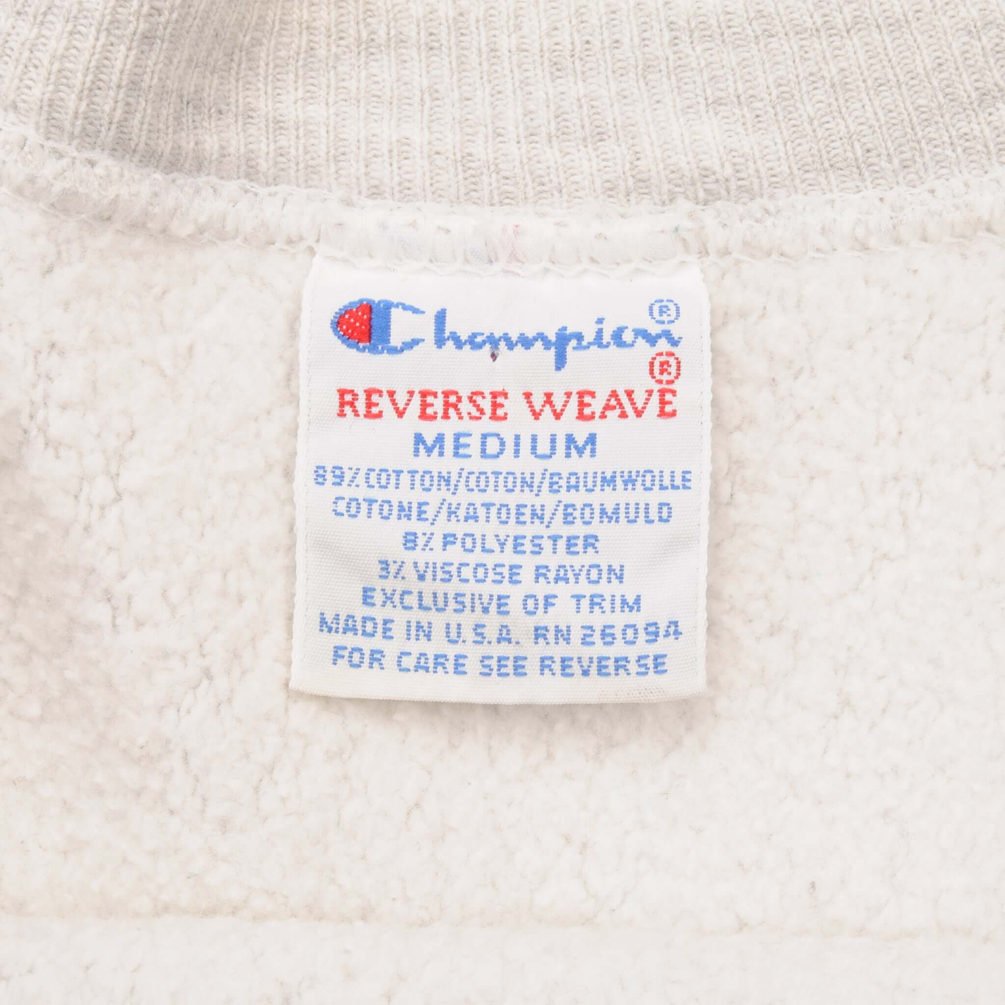 Vintage Champion Reverse Weave Sweatshirt 1990s Medium Made in USA - Retro 90s Streetwear for Men & Women | Perfect for Casual Wear, Gym & Vintage Fashion