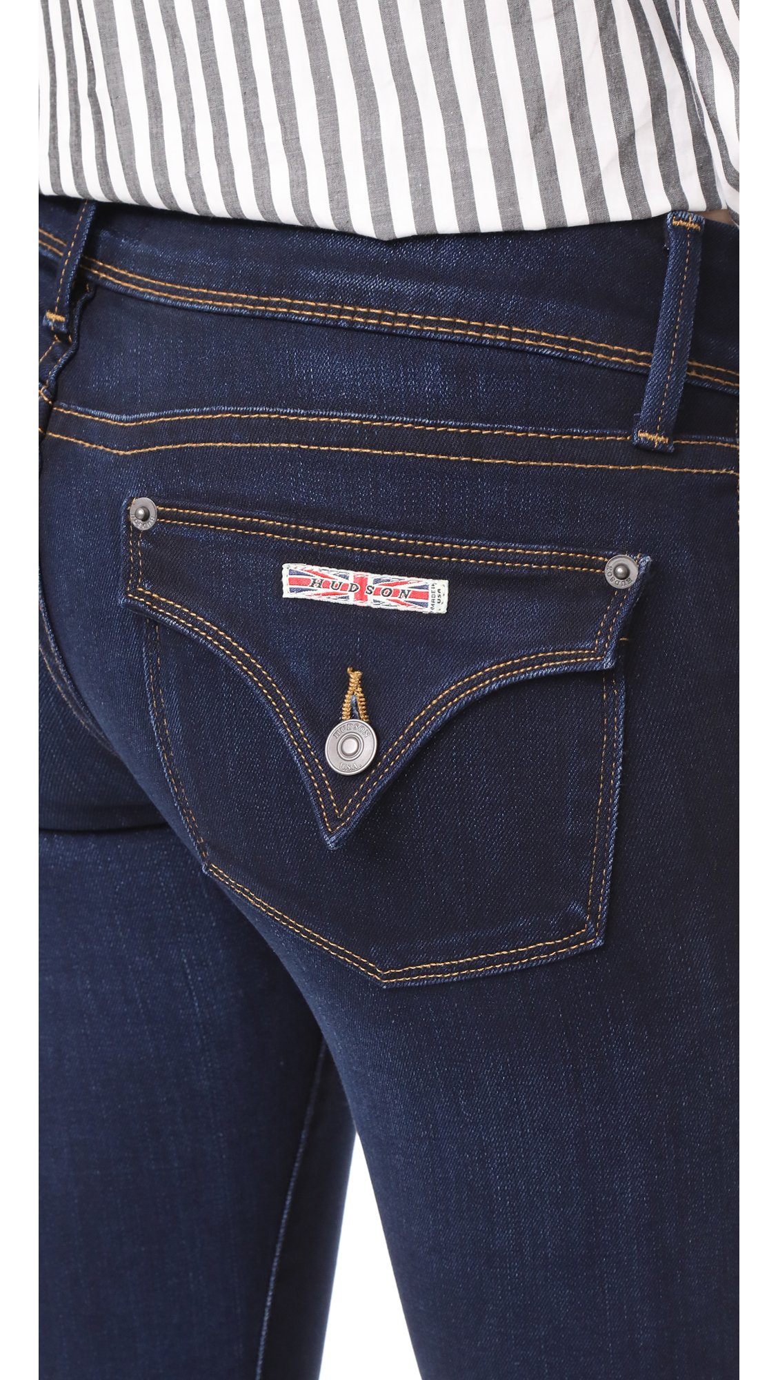 Hudson Women's Beth Baby Bootcut Jeans in Oracle Wash - Stylish & Comfortable Denim for Casual Wear, Work & Everyday Outfits