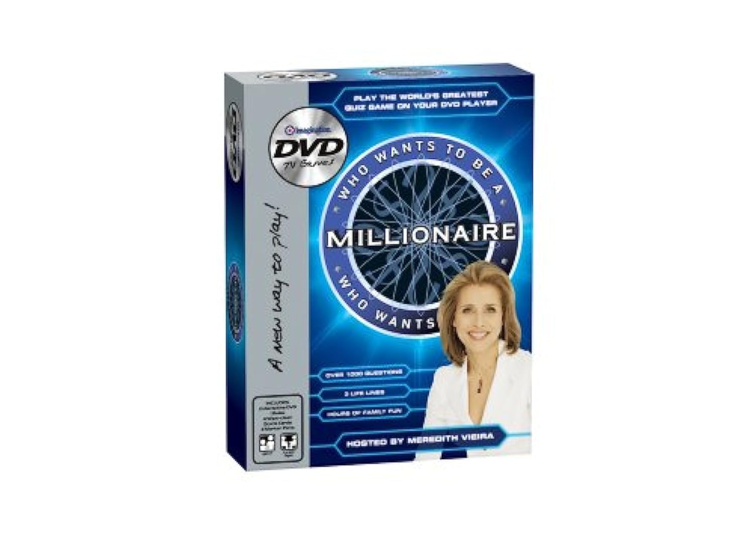 Who Wants To Be a Millionaire DVD Game - Interactive Trivia Challenge for Family Game Nights and Party Entertainment