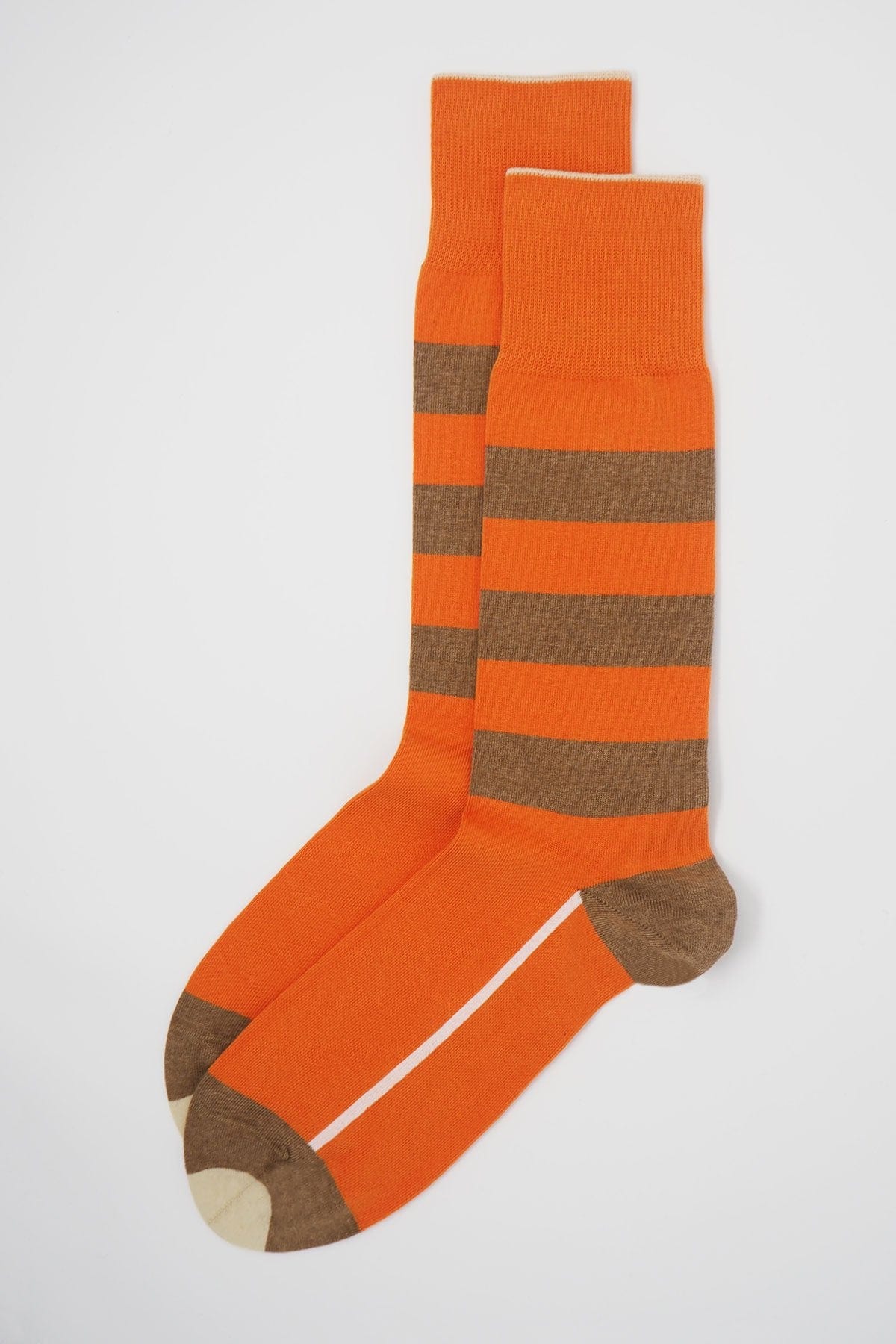 Equilibrium Men's Organic Cotton Socks - Breathable & Comfortable Ankle Socks for Running, Hiking & Daily Wear | Orange