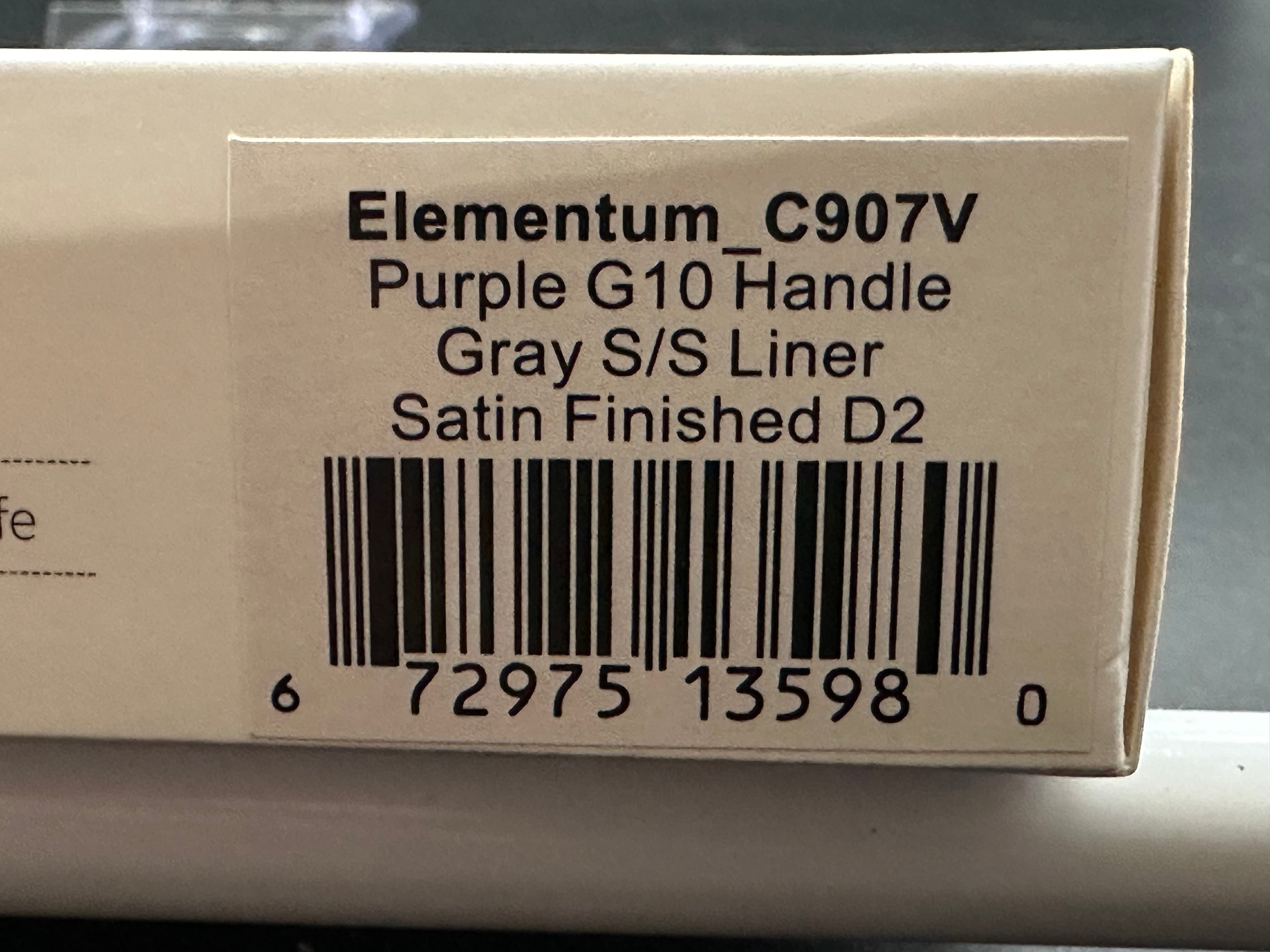 CIVIVI Elementum Liner Lock Folding Knife - Purple G10 Handle, 2.9