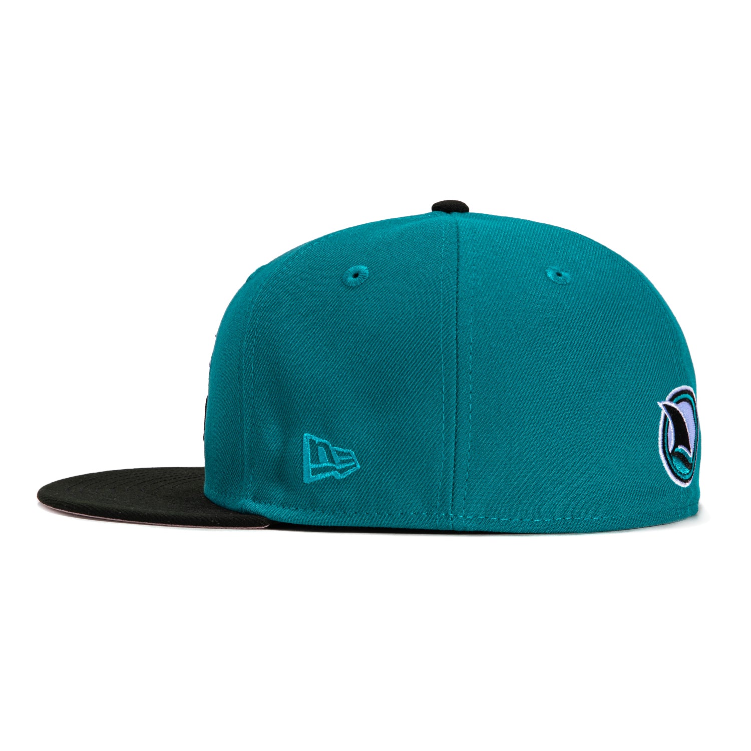 New Era 59Fifty San Jose Sharks 10th Anniversary Patch Snapback Hat - Teal & Black NHL Hockey Cap for Men & Women - Perfect for Games, Fan Gear & Streetwear Fashion