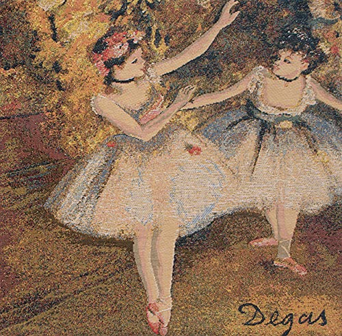 Degas European Dancers Cushion Cover - 18x18 Inch Decorative Pillow Case with Cotton Viscose & Polyester Blend - Soft Sofa Throw Pillow Cover for Living Room, Bedroom, or Office Decor