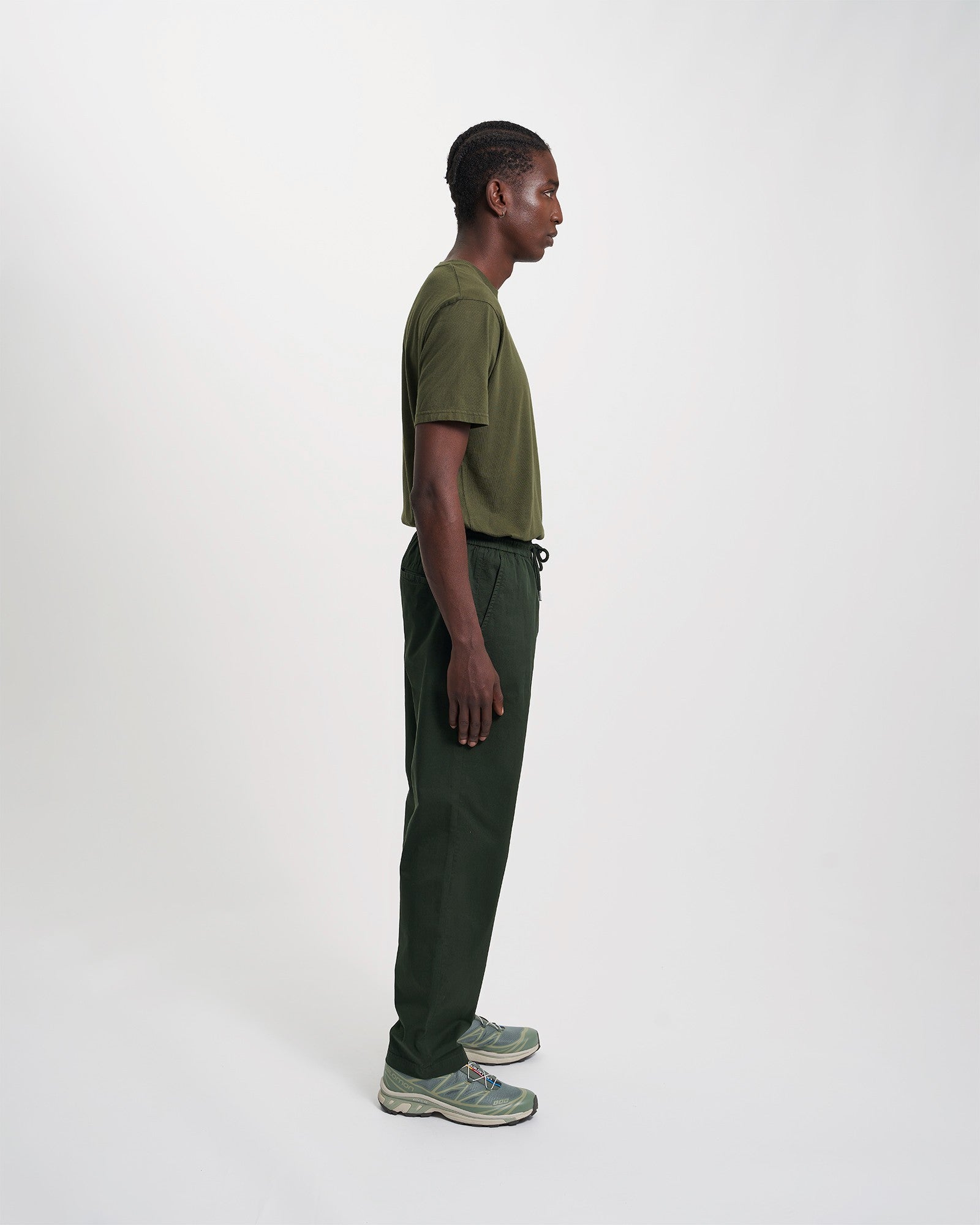 Organic Twill Pants for Women - Eco-Friendly Hunter Green Casual Trousers - Perfect for Work, Travel & Outdoor Activities