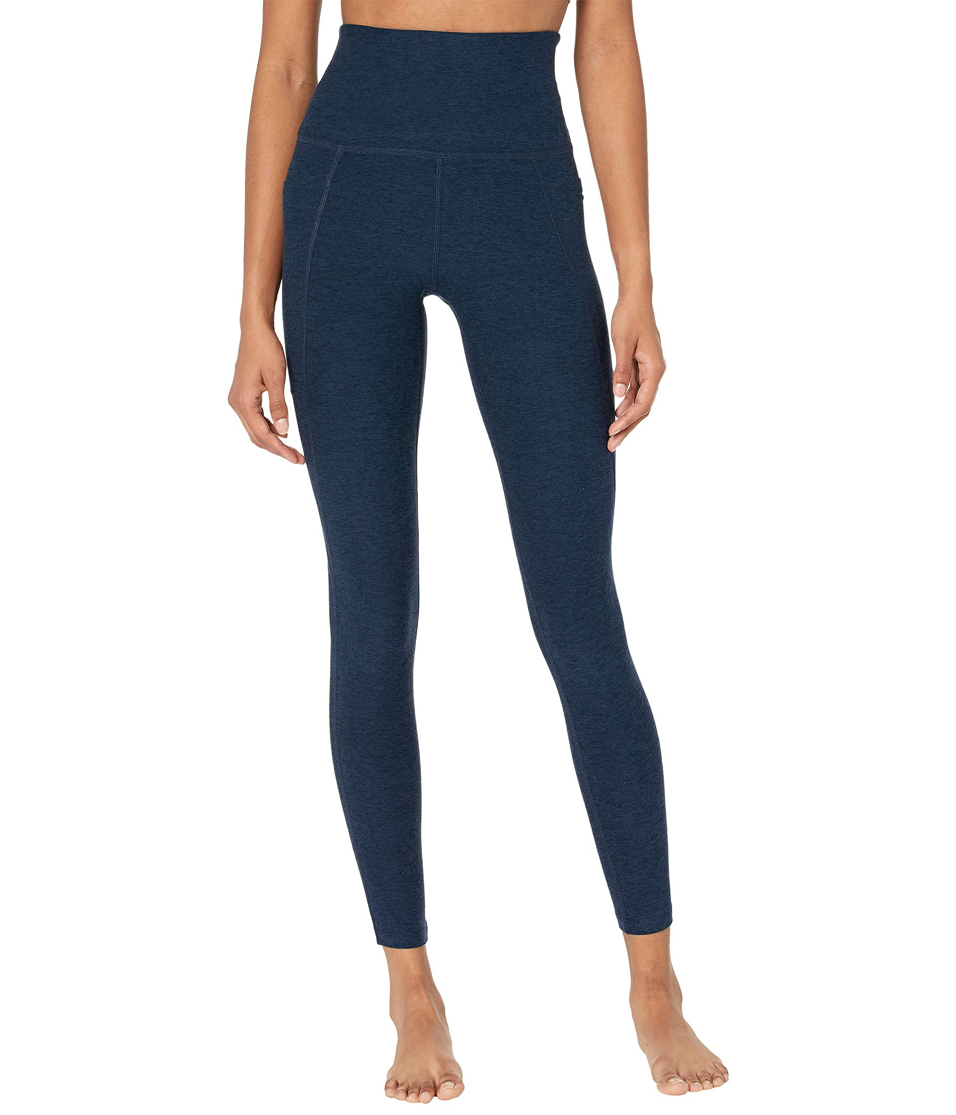 Beyond Yoga Women's Spacedye High Waisted Midi Leggings - Soft Stretchy Yoga Pants for Workouts, Lounge & Everyday Wear