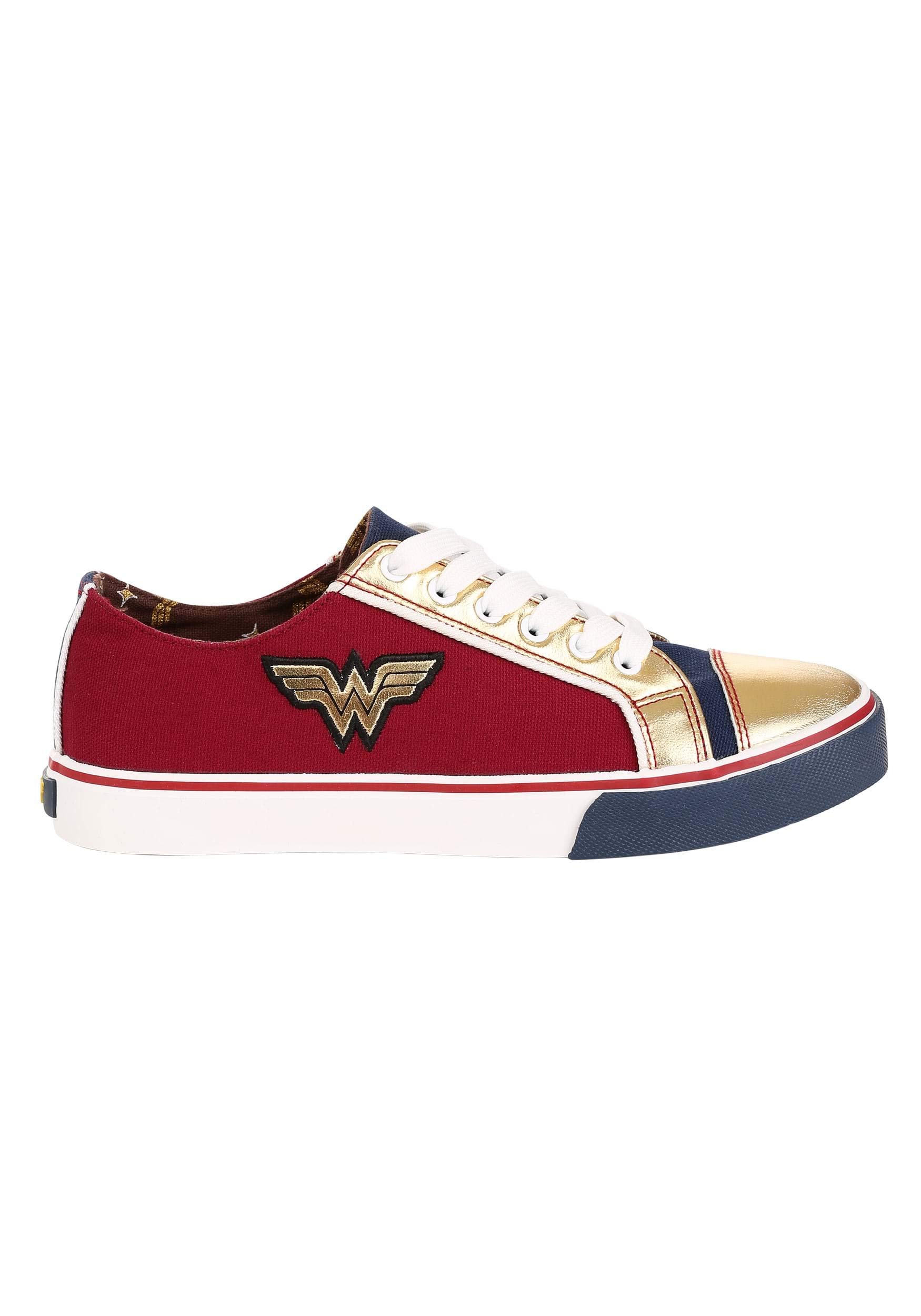 Wonder Woman Women's Sneakers - Comfortable & Stylish Superhero Shoes for Cosplay, Halloween & Everyday Wear