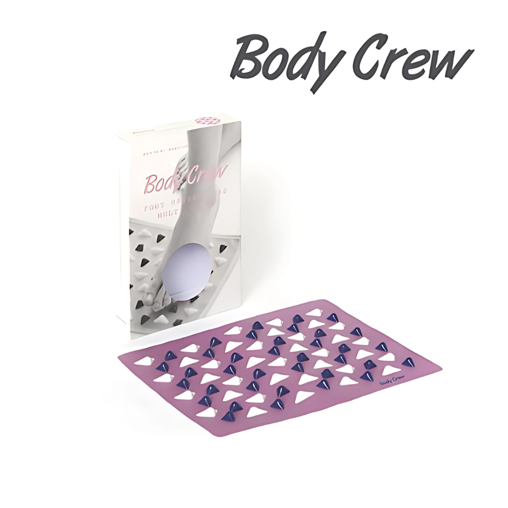 Premium Body Crew Foot Massage Pad with Heat Therapy - Multi-Color Acupressure Mat for Pain Relief & Relaxation - Perfect for Home, Office & Post-Workout Recovery