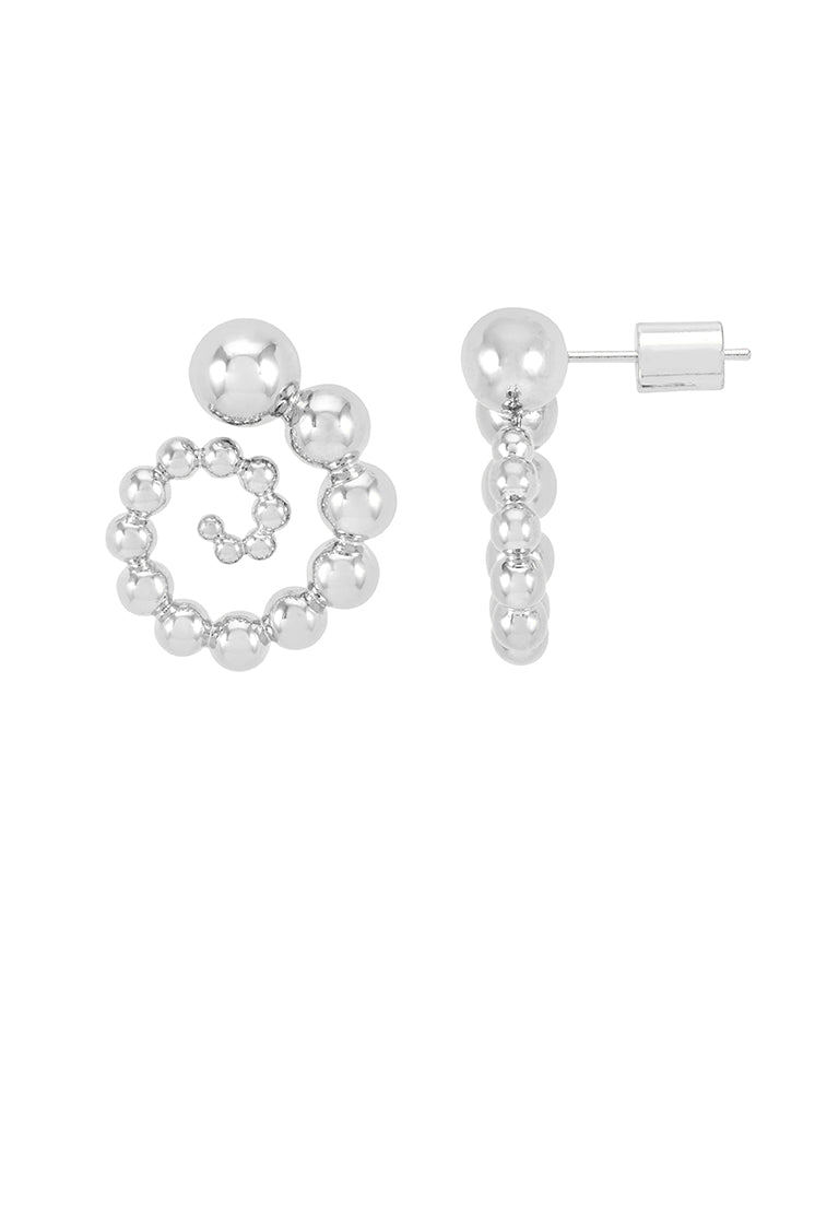 Exquisite Beaded Swirl Earrings for Women - Handmade Boho Dangle Earrings - Perfect for Parties, Weddings & Everyday Wear