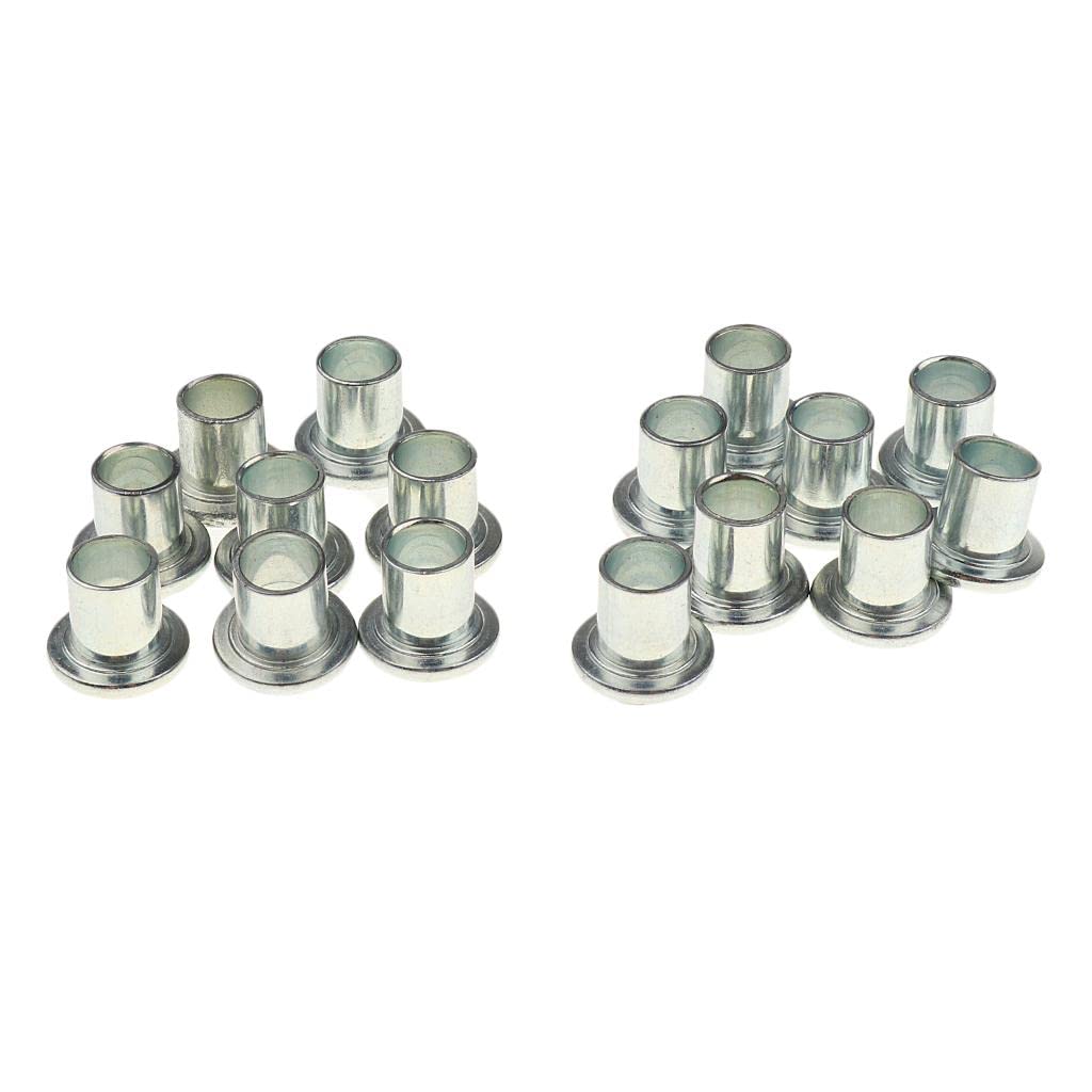 Deevoka 16pcs Skateboard Wheel Spacers - Precision Iron Bearing Spacers for Smooth Skateboard Riding | Perfect for Skateboard Maintenance & Wheel Alignment