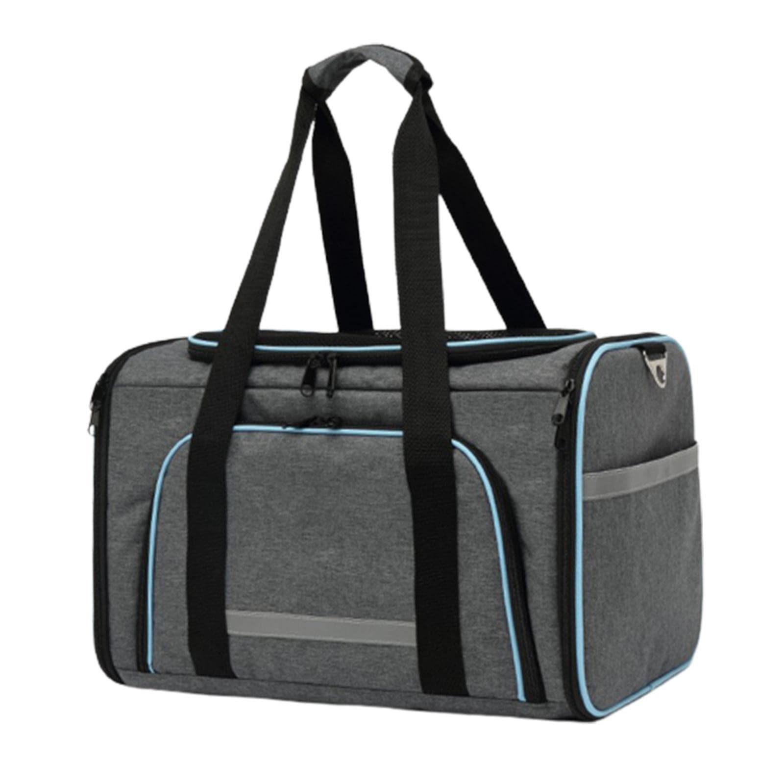 Enakshi Expandable Cat Carrier Collapsible Pet Travel Bag Gray - Portable Soft-Sided Dog & Cat Carrier for Car, Airplane, Vet Visits & Outdoor Adventures