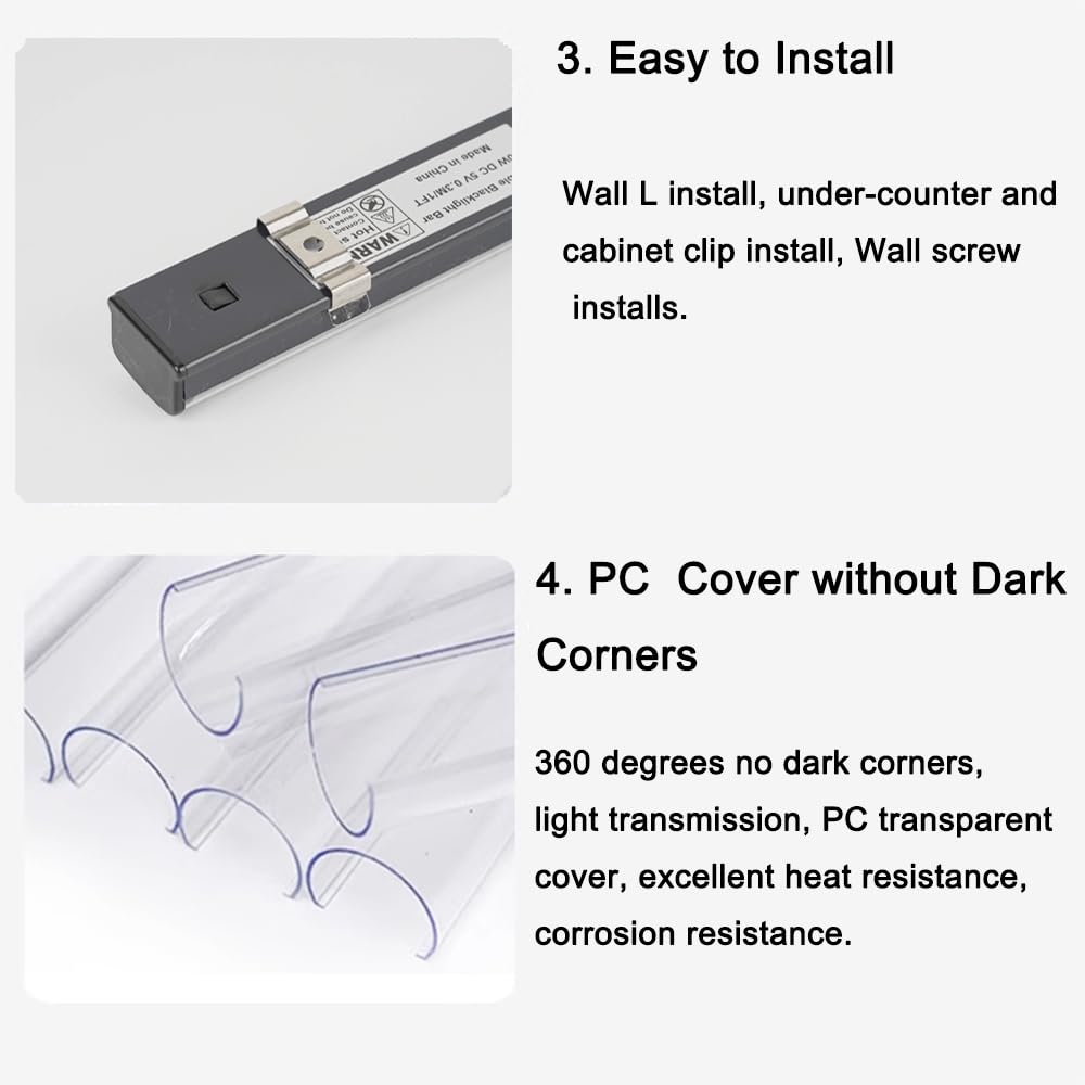 10W 1ft UV Black Light Bar - USB Powered Blacklight for Fluorescent Posters, Body Paint & Glow Parties (2-Pack) | Perfect for Halloween Decorations, Christmas Parties, Rave Events & Glow-in-the-Dark Room Decor