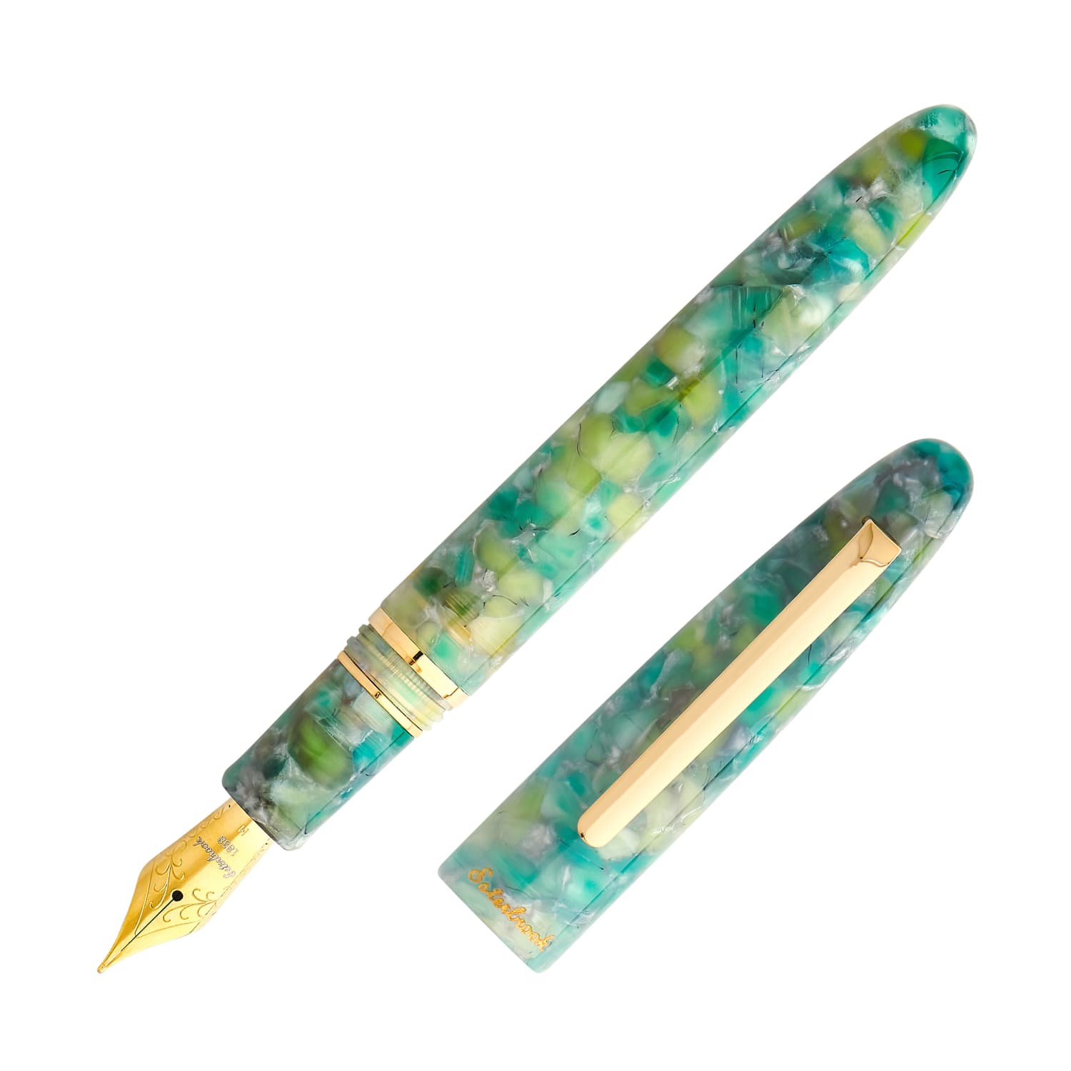 Esterbrook Estie Oversize Fountain Pen - Premium Sea Glass Color, Smooth Writing Nib, Luxury Fountain Pen for Calligraphy, Journaling & Gift Giving