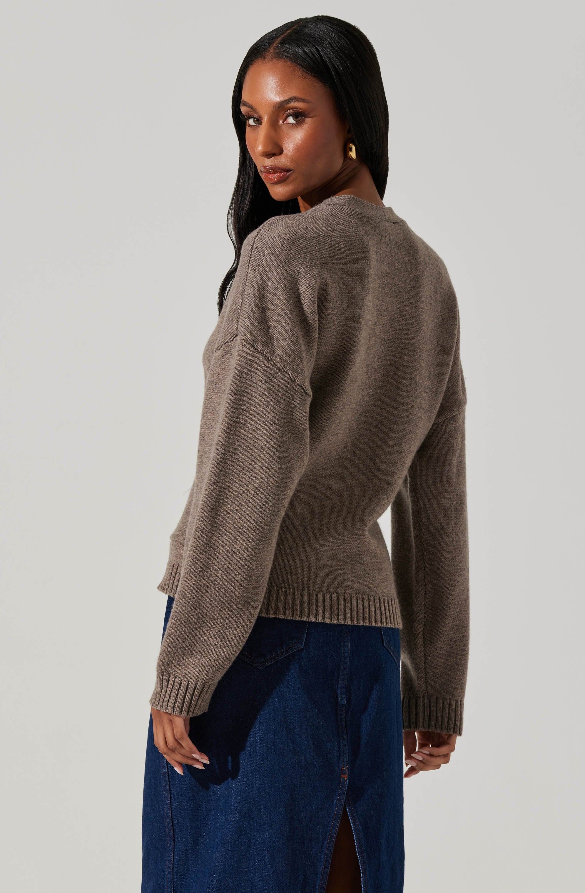 Saffi V Neck Cardigan for Women - Soft Lightweight Knit Sweater | Perfect for Office, Date Night & Fall Layering