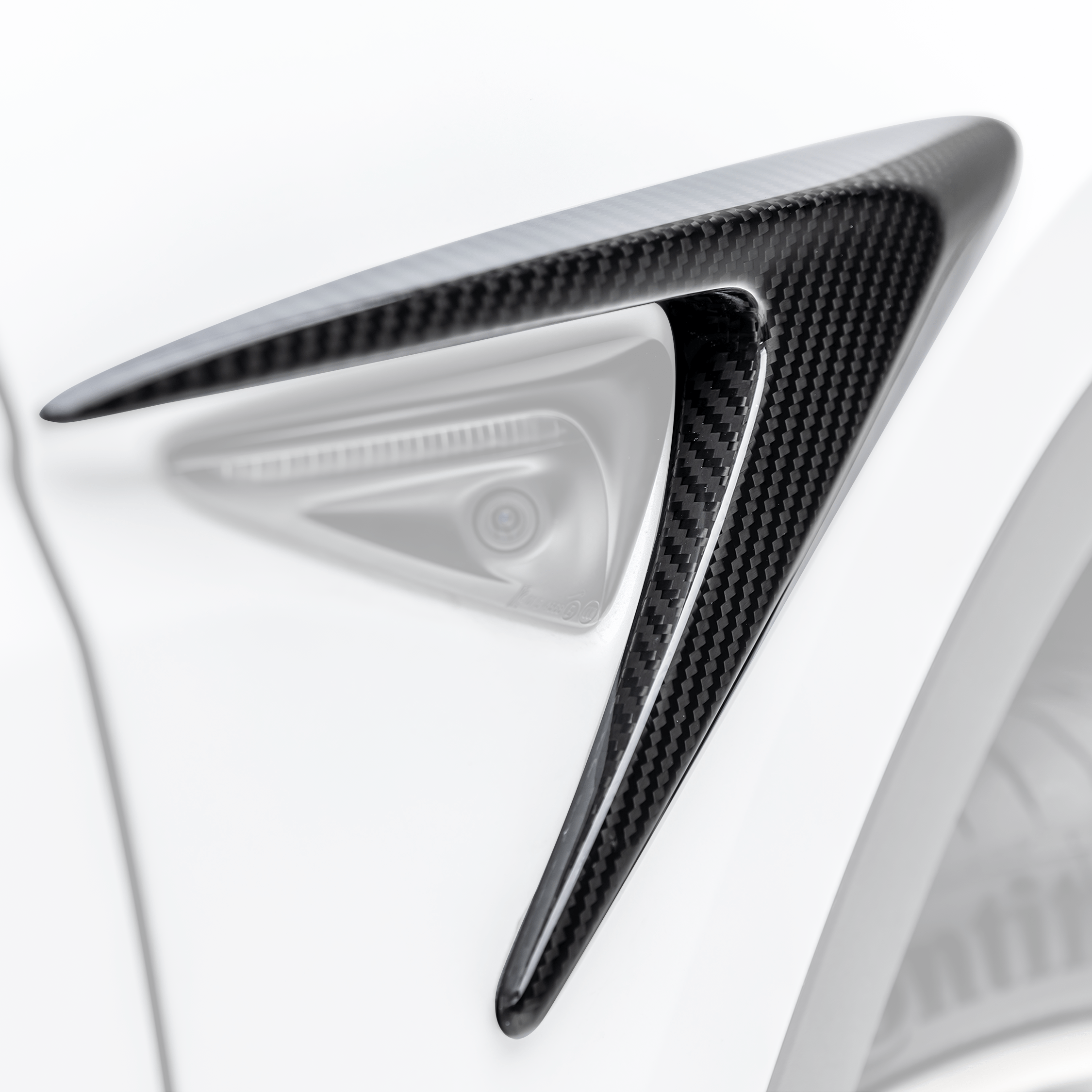 Tesla Model Y Aero Fender Vents - Carbon Fiber Style Side Air Vents for Improved Aerodynamics & Sporty Look | Perfect for Tesla Model Y Performance & Long Range Models | Enhance Your Car's Style & Airflow Efficiency