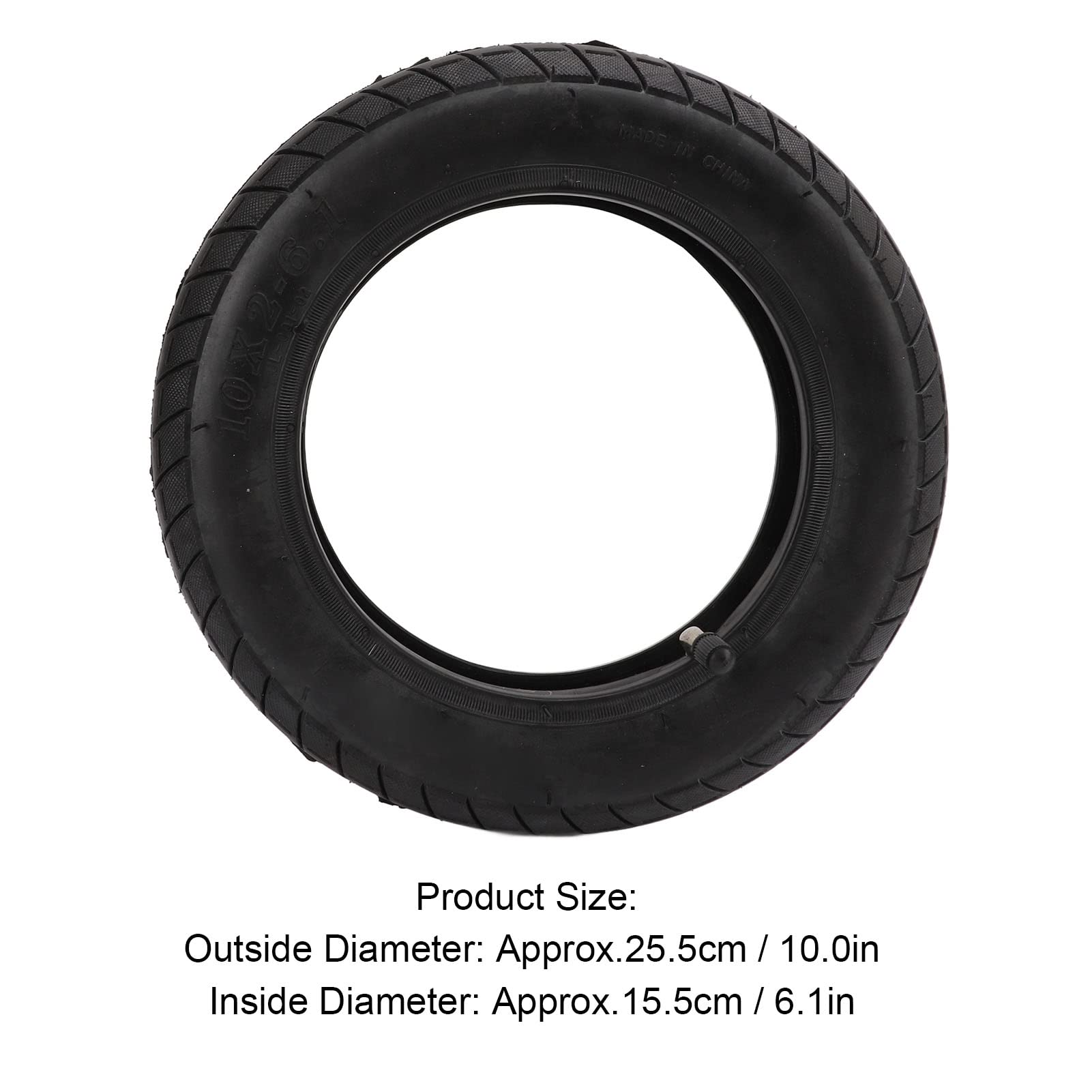 10x2-6.1 Heavy Duty Electric Scooter Tires - Wear-Resistant Tubeless Pneumatic Tires for Electric Scooters - Perfect for Commuting, Off-Road & Urban Riding