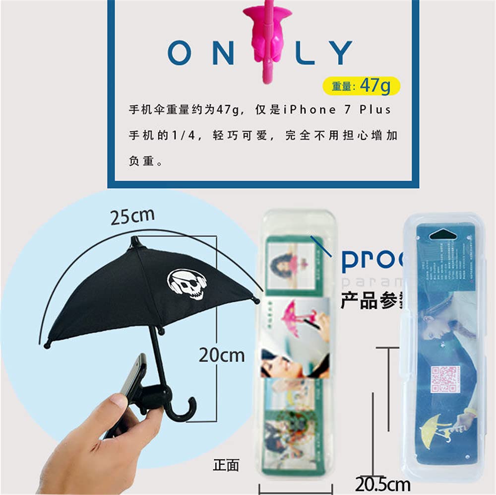 Cute Animal Phone Stand with Umbrella - Silicone Mobile Phone Holder for Outdoor Sun Protection - Creative Desktop & Suction Cup Cell Phone Stand | Perfect for Beach, Pool, Picnics & Outdoor Activities