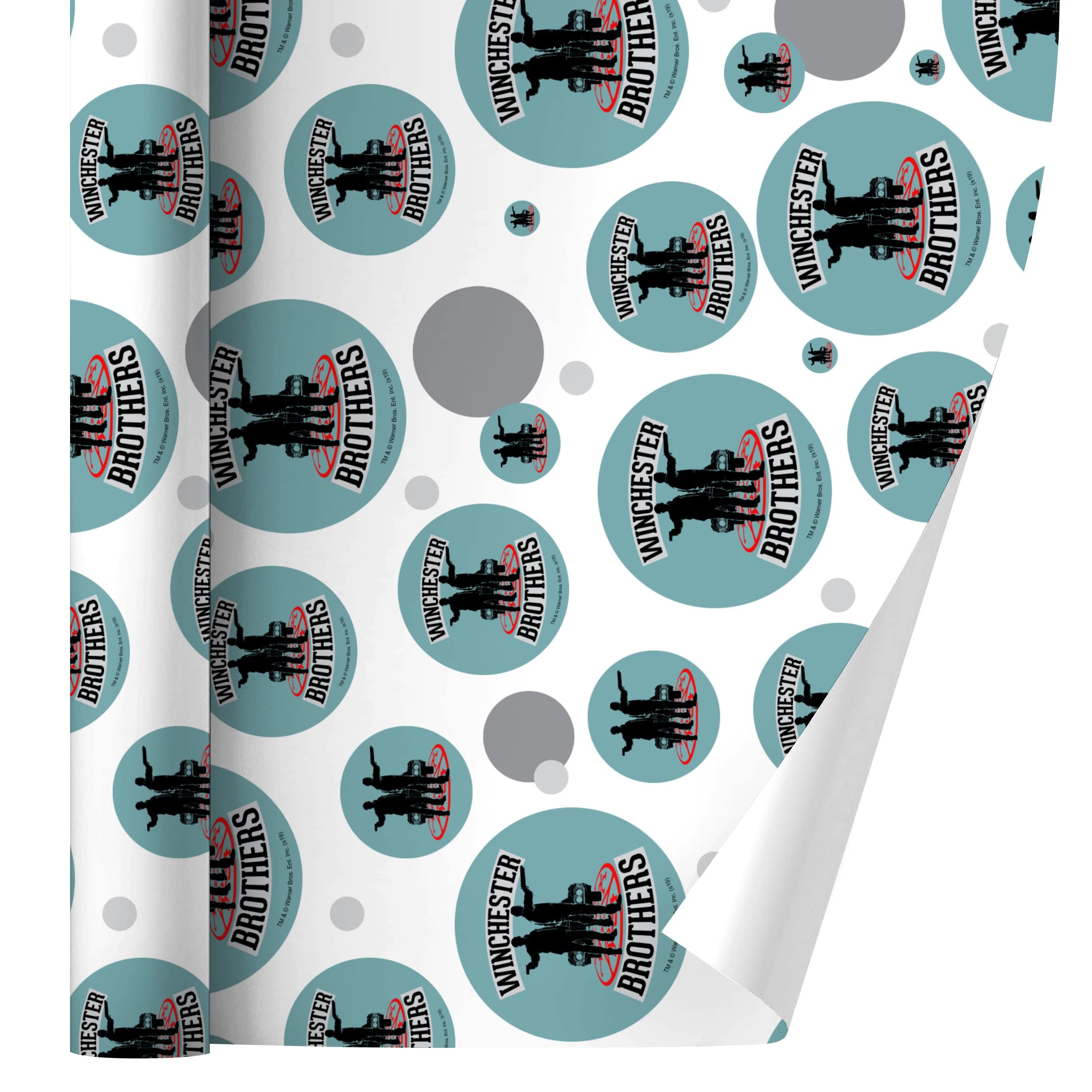 Supernatural Brothers Themed Gift Wrap Paper Roll - Premium Quality Wrapping Paper for Birthday, Christmas, Anniversary Gifts - Perfect for Fan Merchandise, Party Decorations & Special Occasions