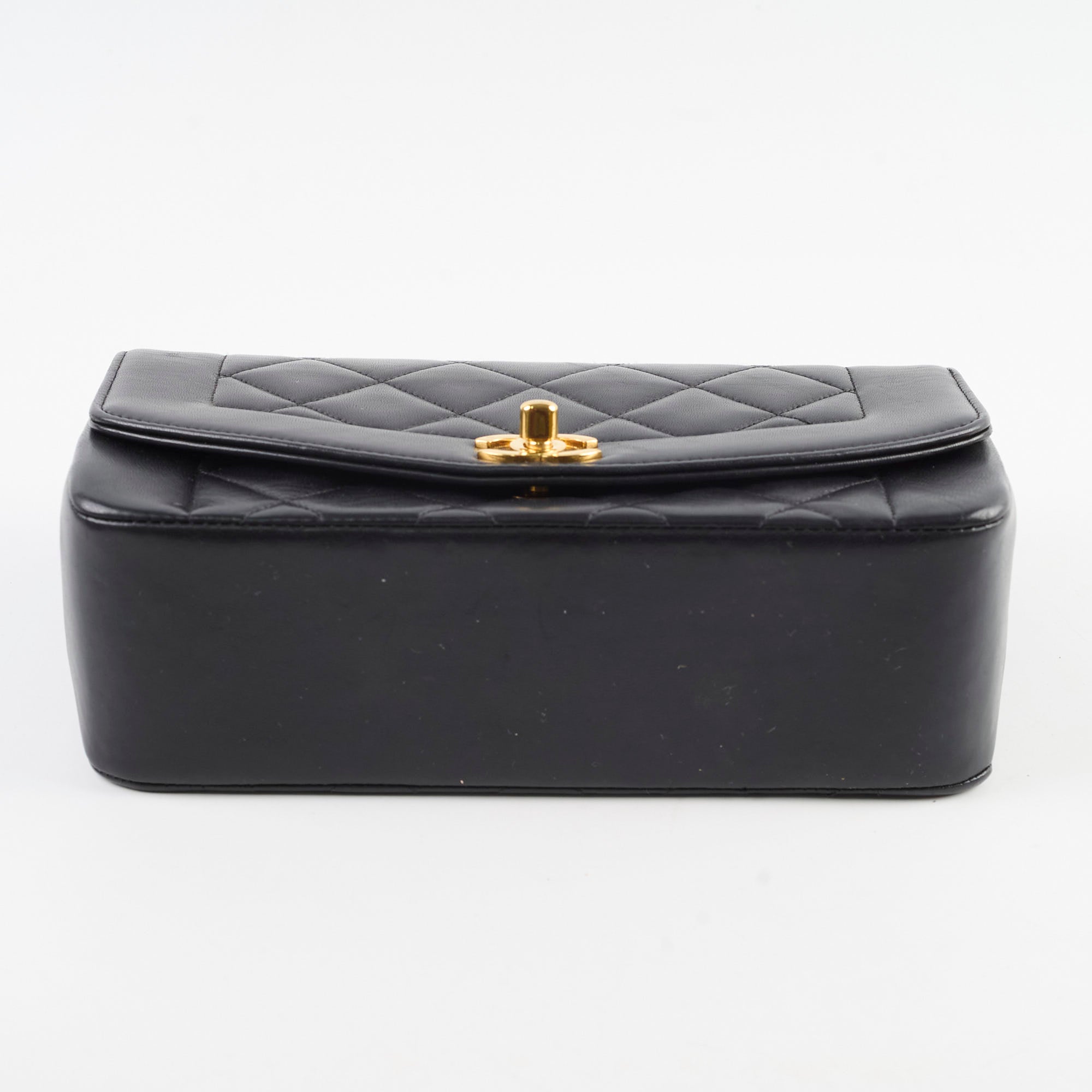 Chanel Small Vintage Diana Lambskin Black Bag (4 Series) - Luxury Crossbody Purse for Women, Perfect for Evening Parties & Date Nights