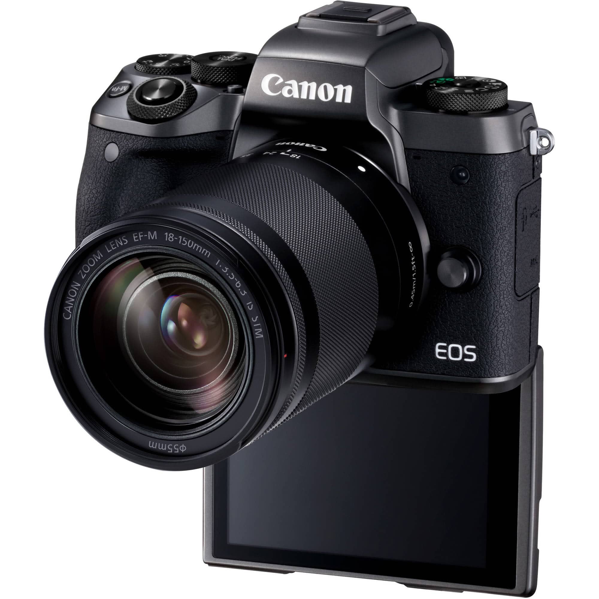 Canon EOS M5 Mirrorless Digital Camera with 18-150mm Lens Kit - 4K Video, Wi-Fi & NFC - Perfect for Travel, Vlogging & Street Photography