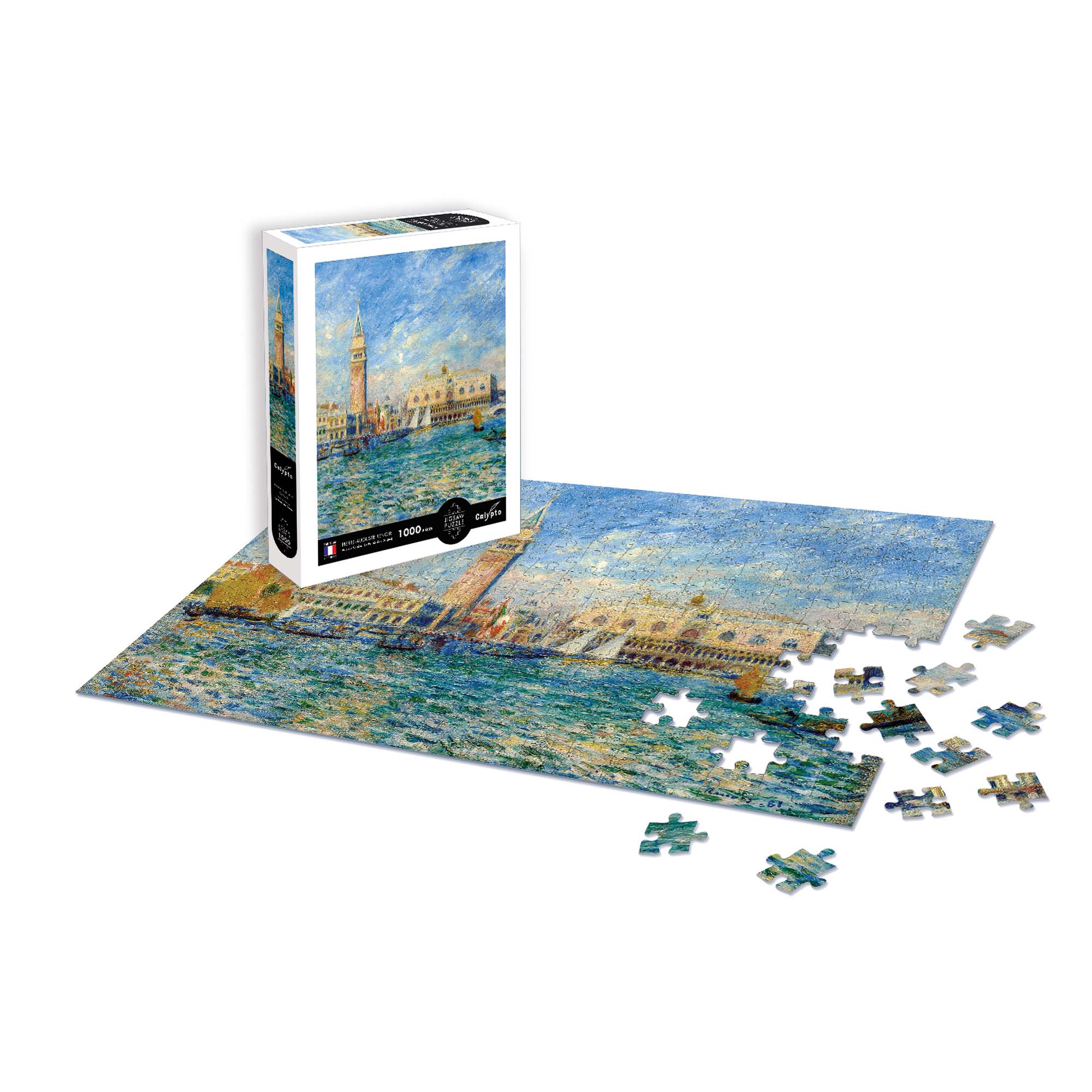 1,000 Piece Jigsaw Puzzle - View of Venice by Pierre Auguste Renoir | Fine Art Puzzle for Adults | Home Decor & Relaxation Activity