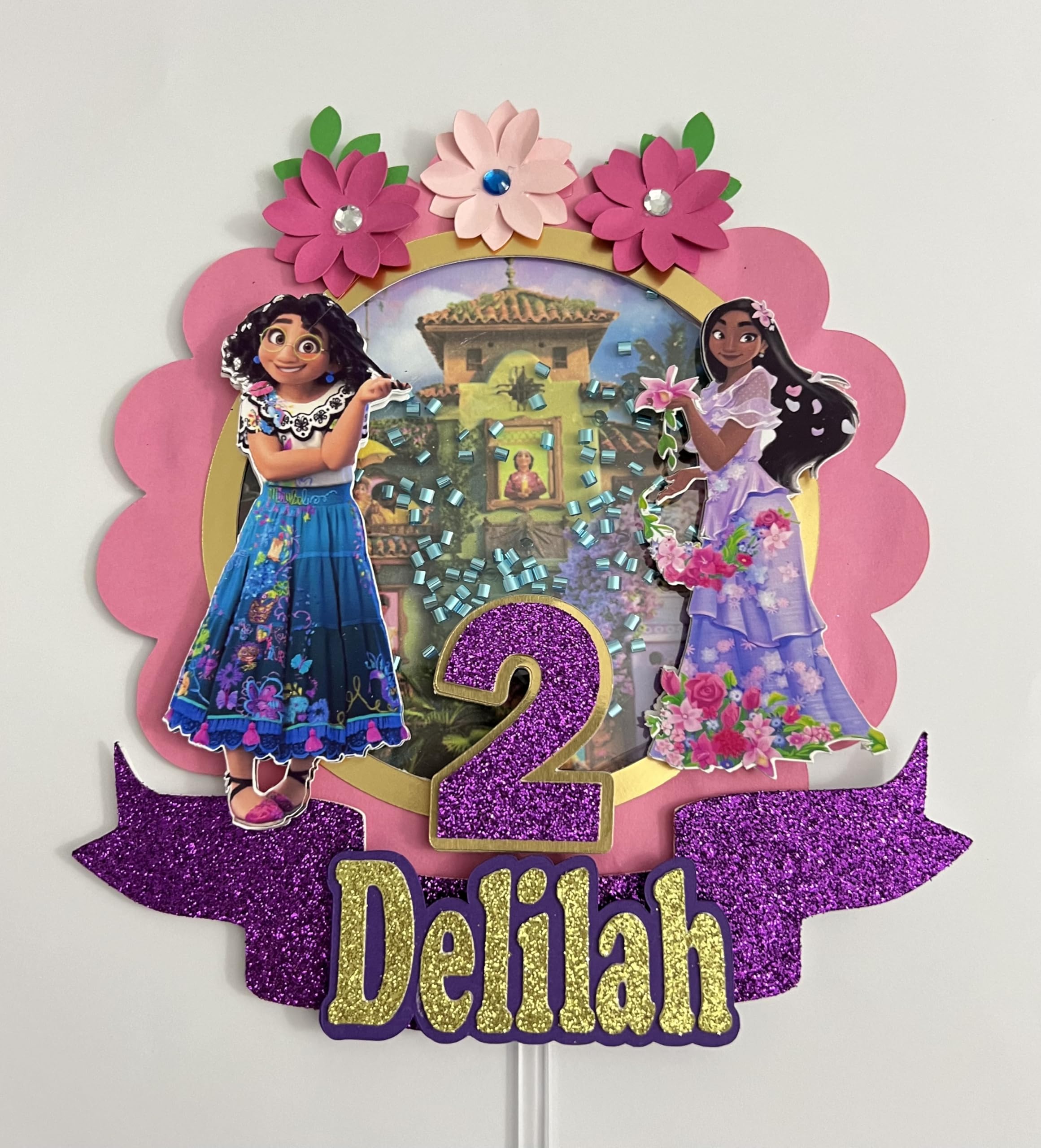 Encanto Disney Movie Inspired Cake Topper - Perfect for Birthday Cakes, Wedding Cakes, and Special Celebration Desserts
