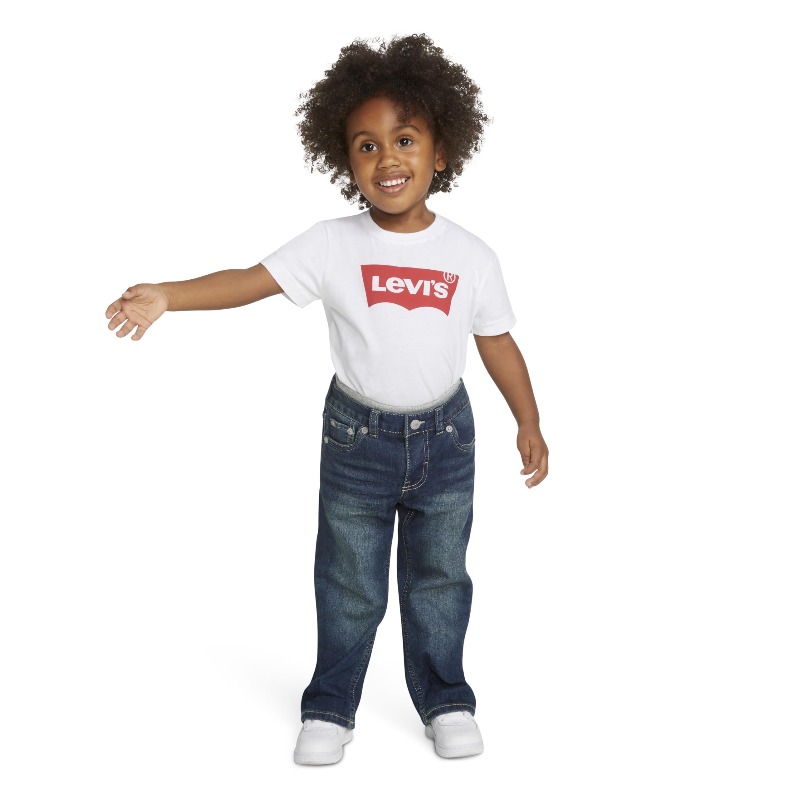 Levi's Baby Boys' Straight Fit Jeans - Classic Denim Pants for Toddlers | Comfortable & Durable for Playtime, Daycare & Everyday Wear
