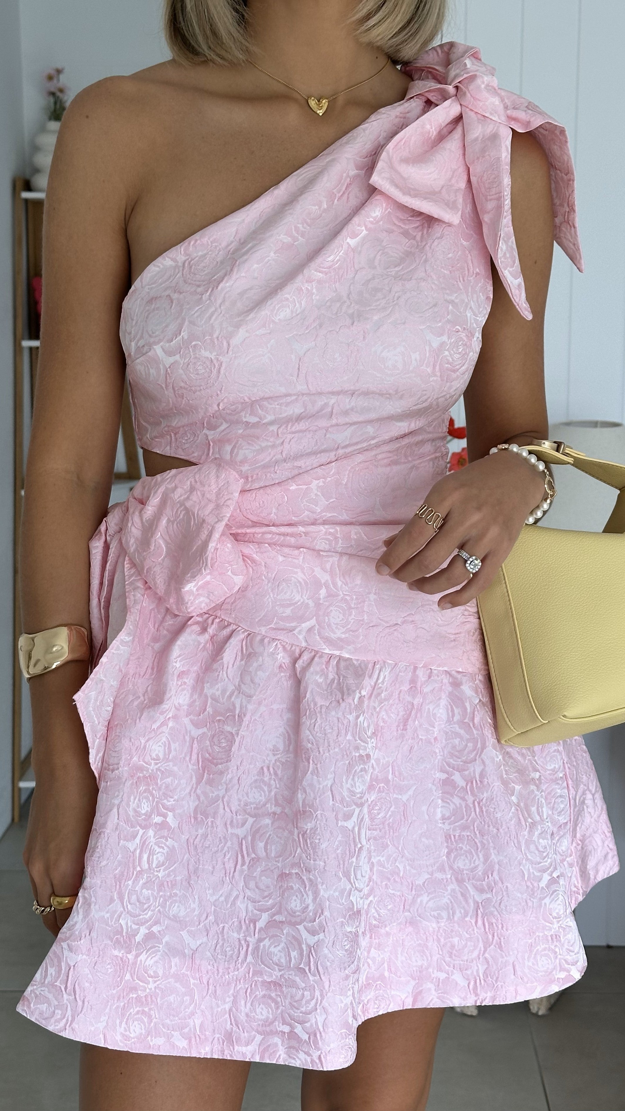 Ashton Mini Dress for Women - Elegant Pink Summer Party Cocktail Dress | Perfect for Weddings, Dates & Night Out