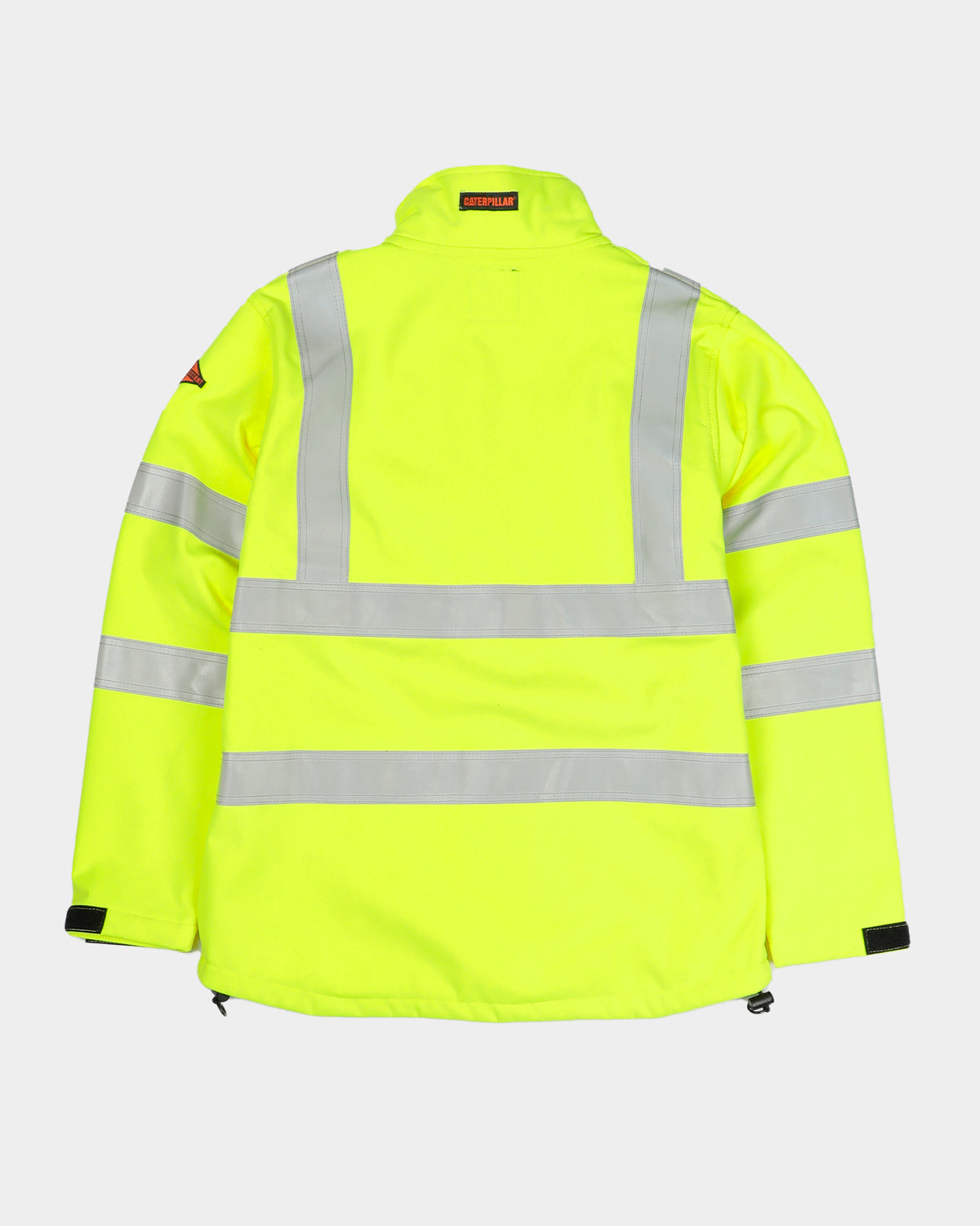 High Visibility Men's Softshell Jacket - Waterproof & Windproof Reflective Safety Jacket for Outdoor Work, Running & Cycling