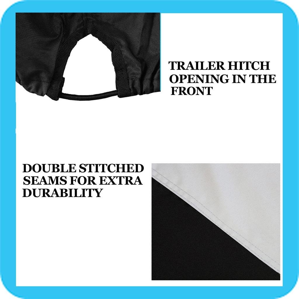 SBU Compatible Waterproof Cover for Yamaha Jet Ski Waverunner VX Deluxe (2007-2008 Models) - 600 Denier Heavy Duty PWC Protection - Perfect for Outdoor Storage & Winterization